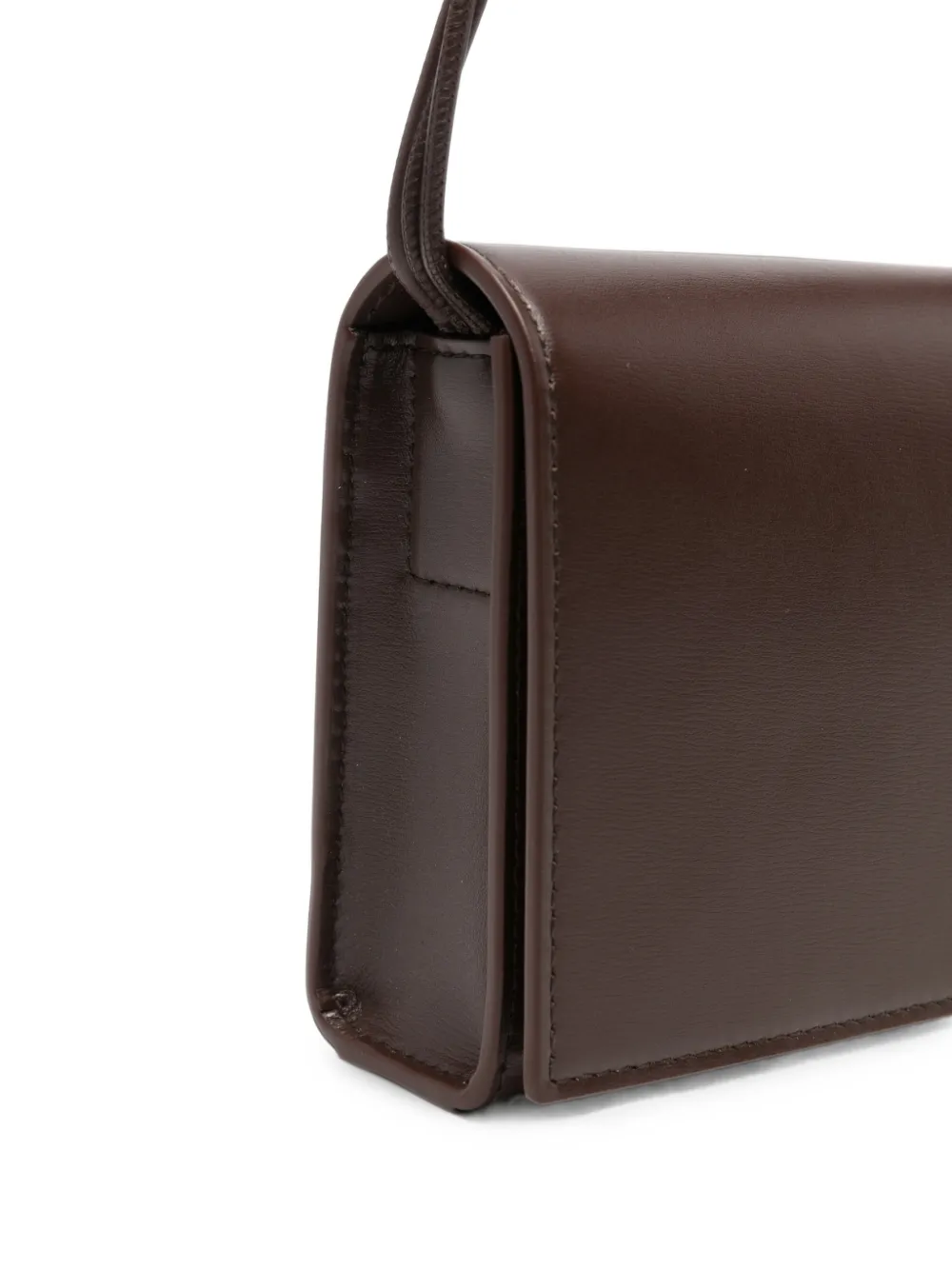 Jil Sander Tangle leren schoudertas Bruin