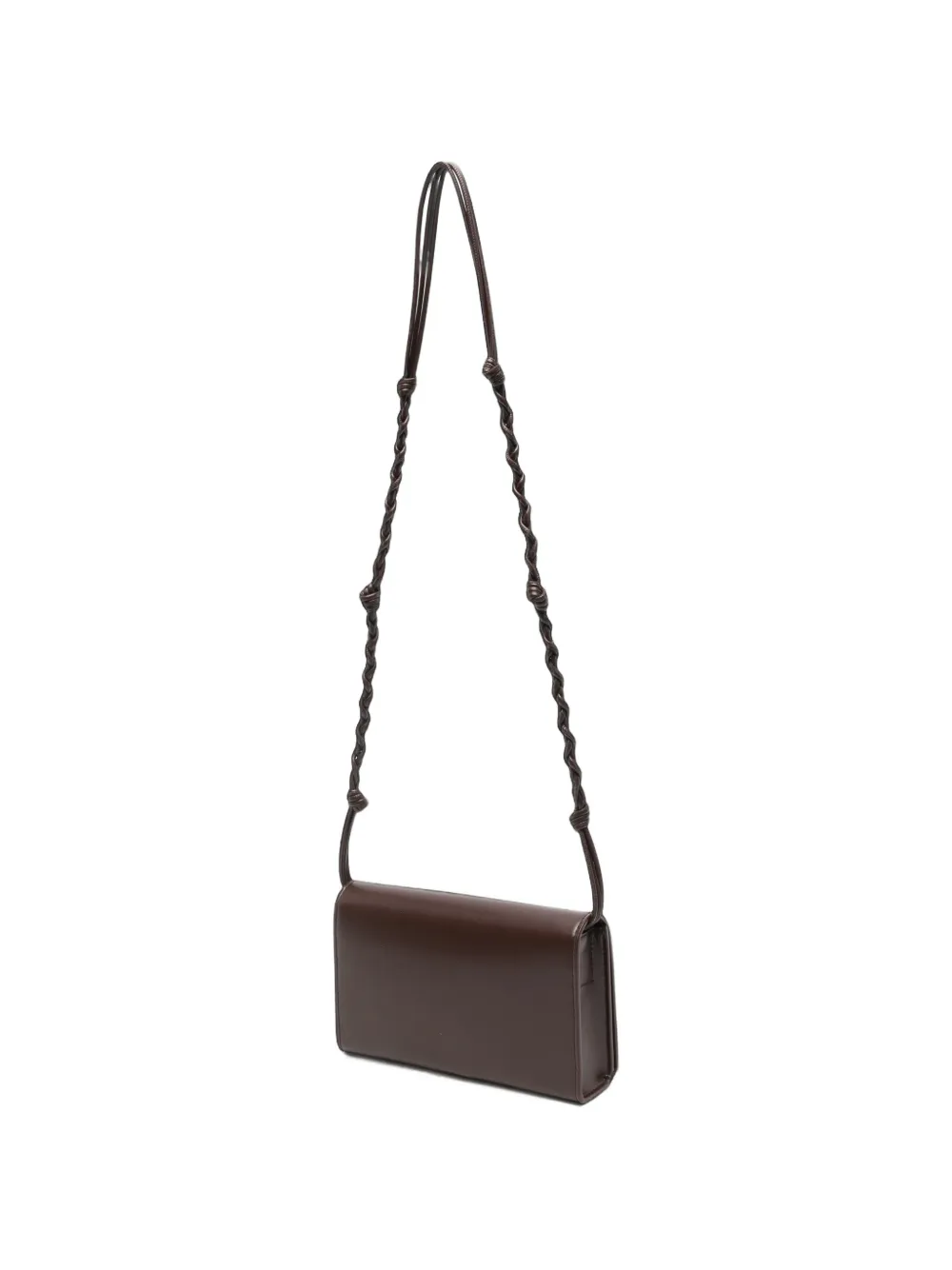 Jil Sander Tangle leren schoudertas Bruin