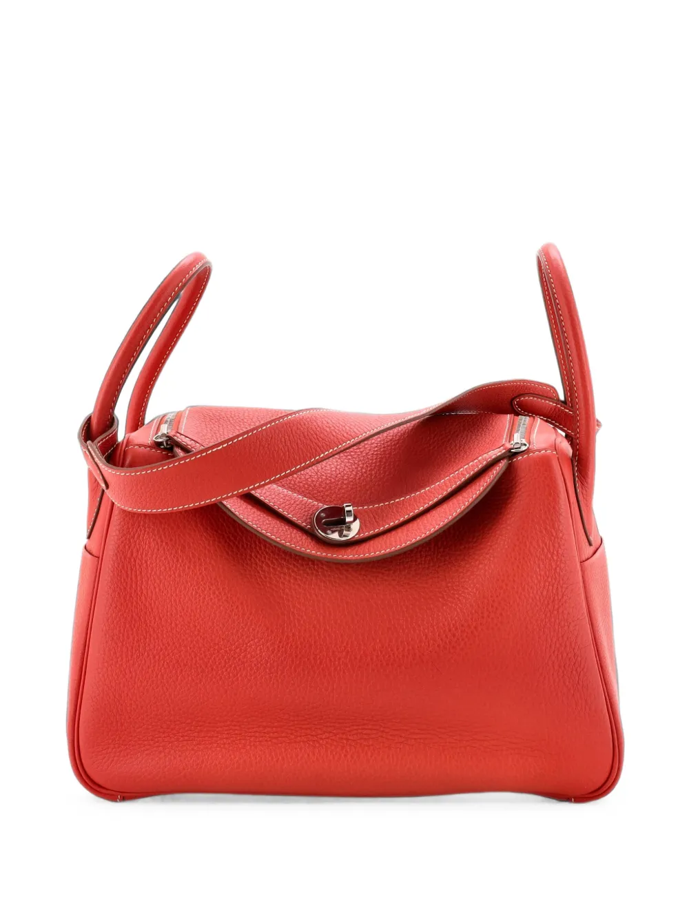 Hermès Pre-Owned Lindy Bag Clemence 30 shoulder bag - Orange