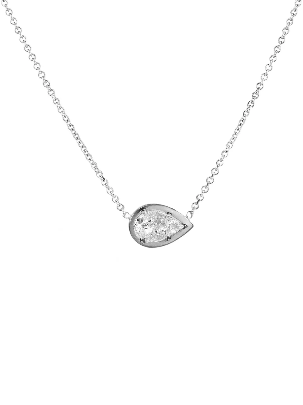 Sylva & Cie diamond pear mosaic necklace - Argento