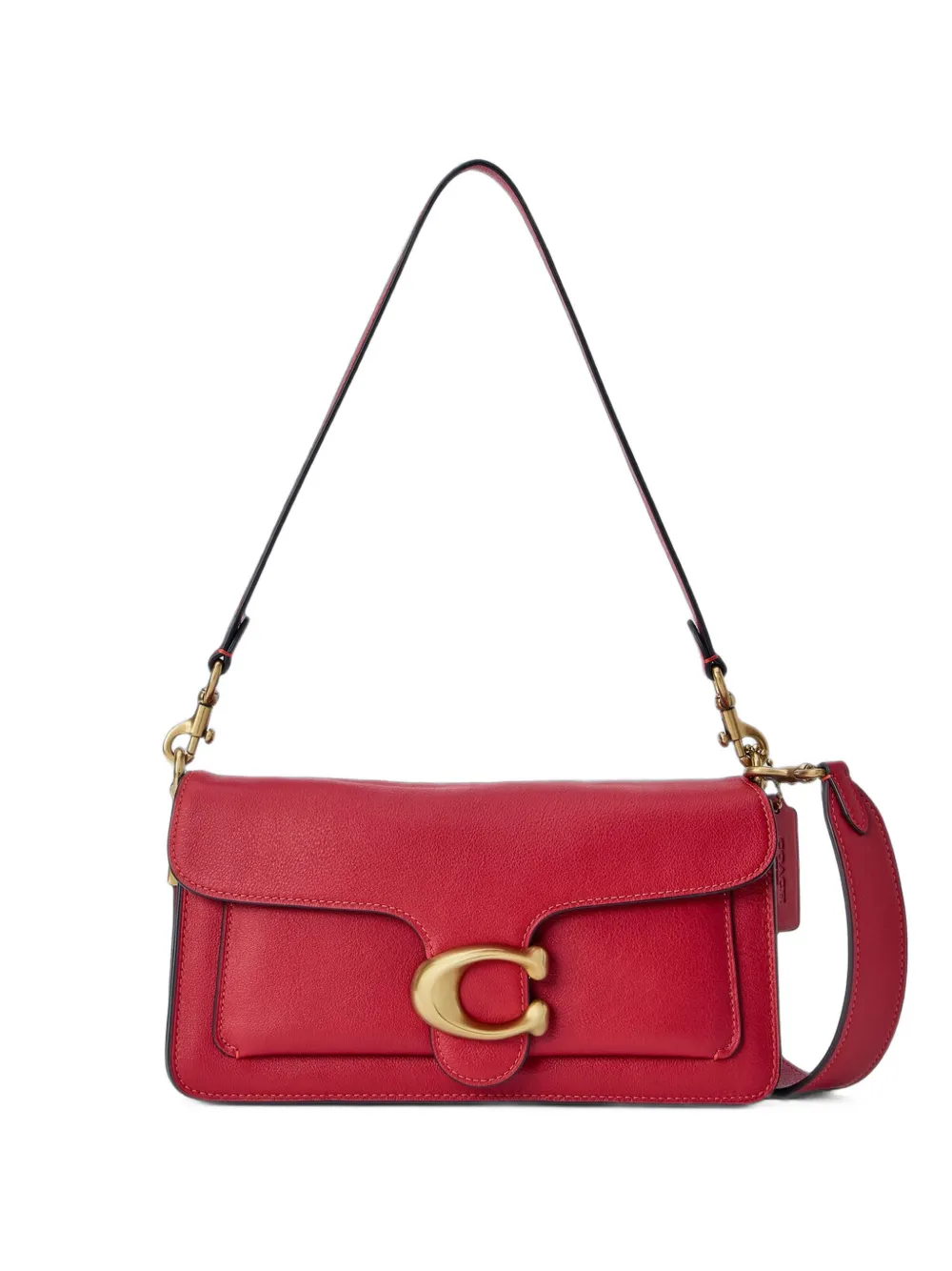 Coach Tabby logo-clasp shoulder bag - Rosso