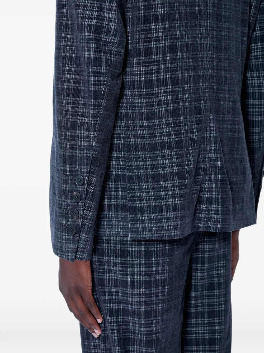 Vivienne Westwood Geruite blazer met gekerfde revers Grijs