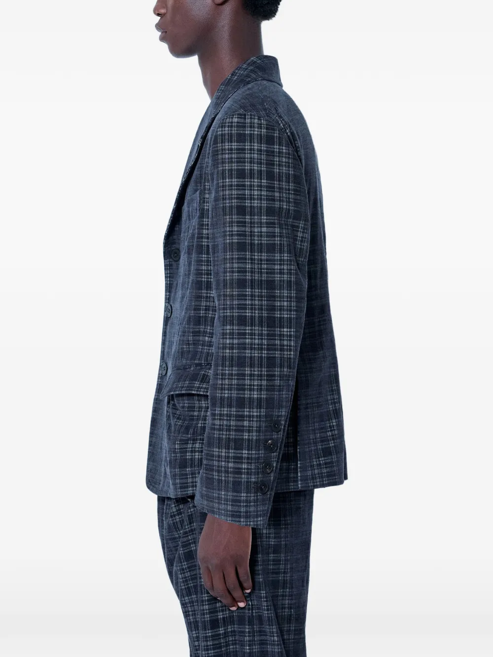 Vivienne Westwood Geruite blazer met gekerfde revers Grijs