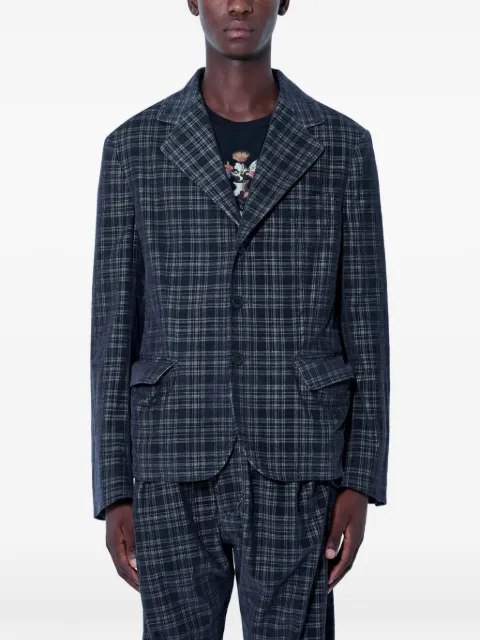Vivienne Westwood blazer a cuadros con solapas de muesca