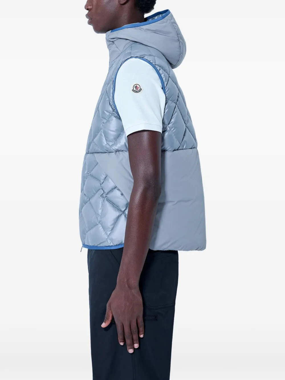 Moncler Bodywarmer met capuchon Grijs