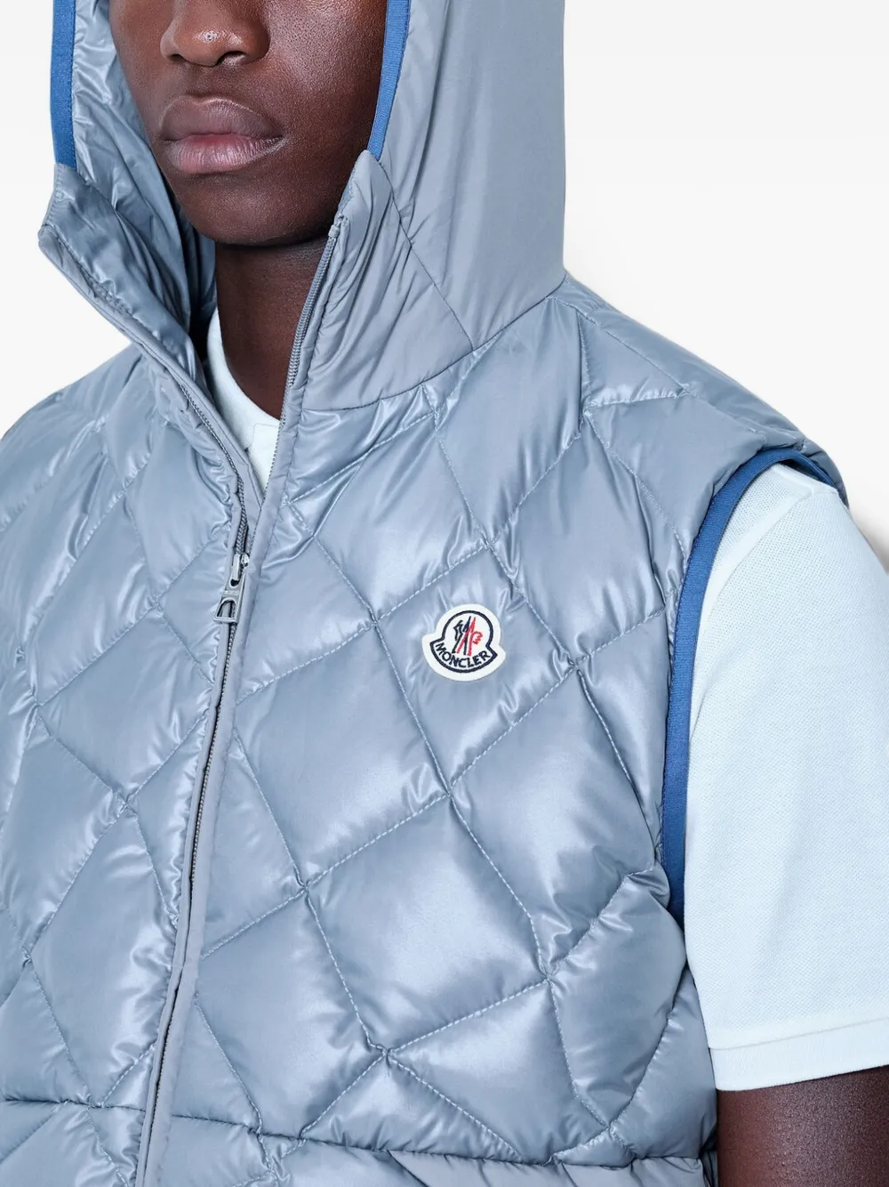 Moncler Bodywarmer met capuchon Grijs