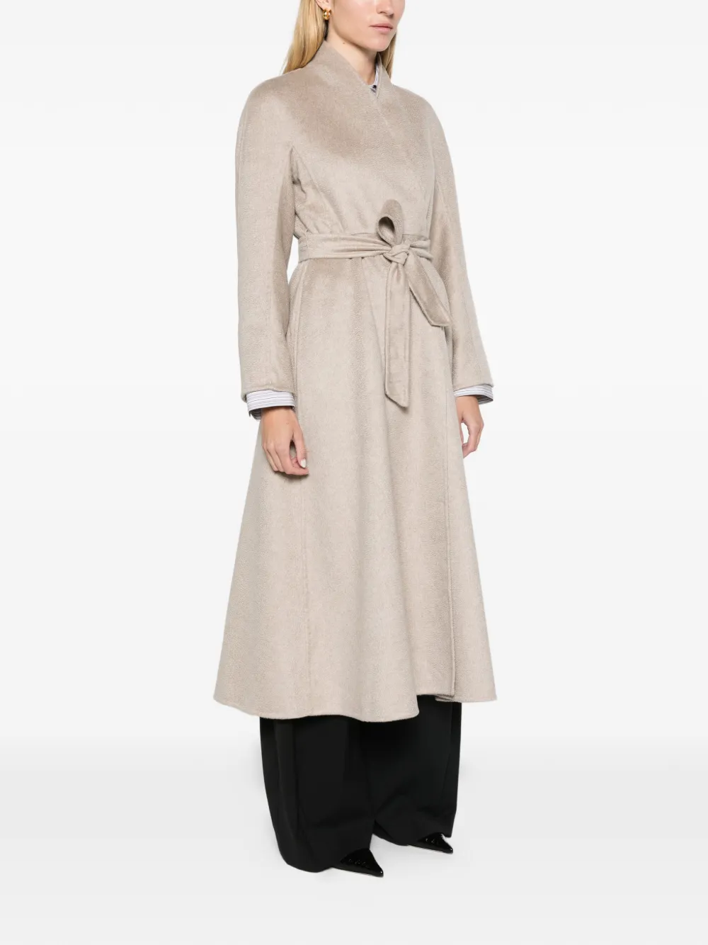 Max Mara cashmere Redingote coat sand Beige