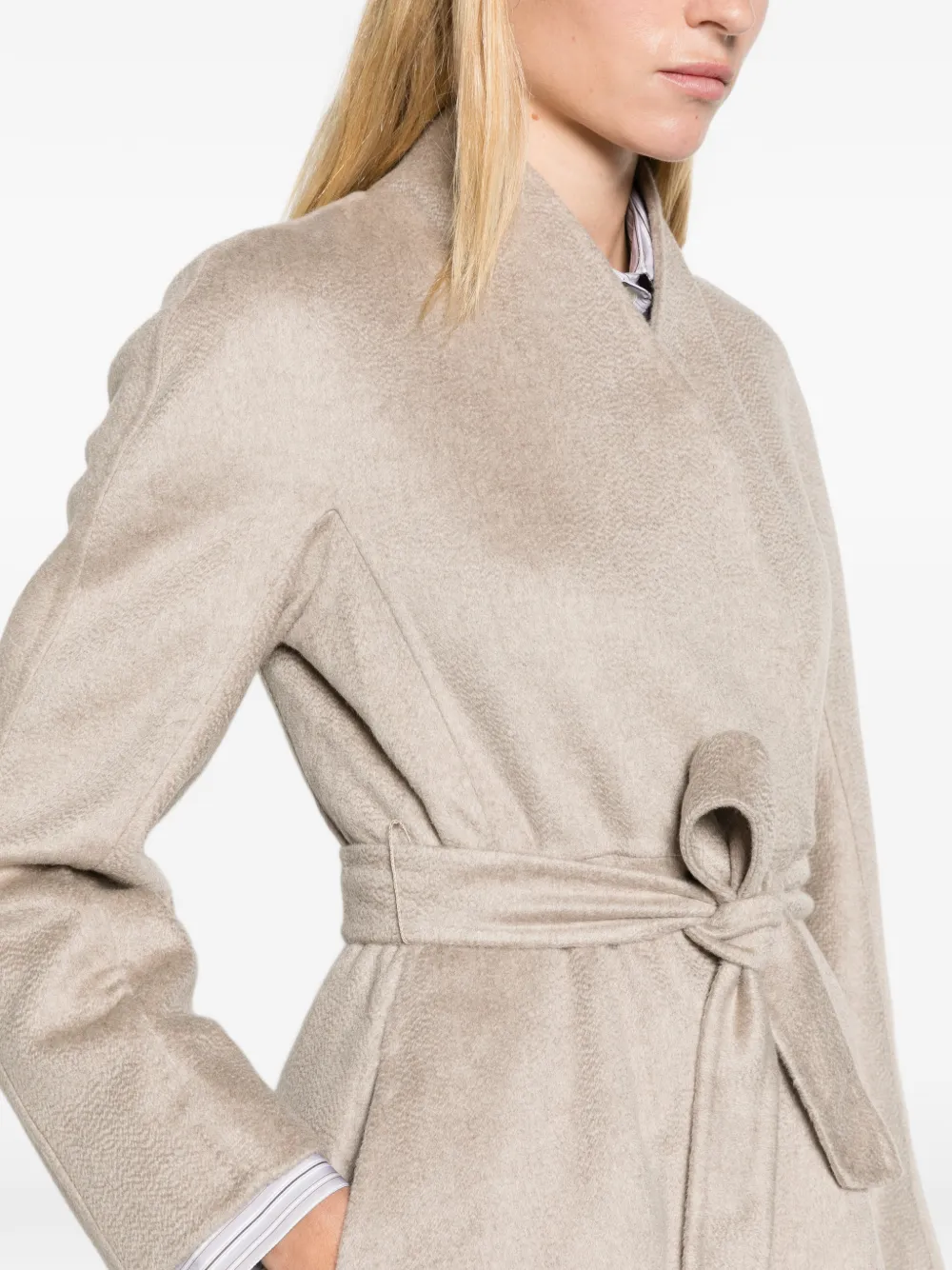 Max Mara cashmere Redingote coat sand Beige