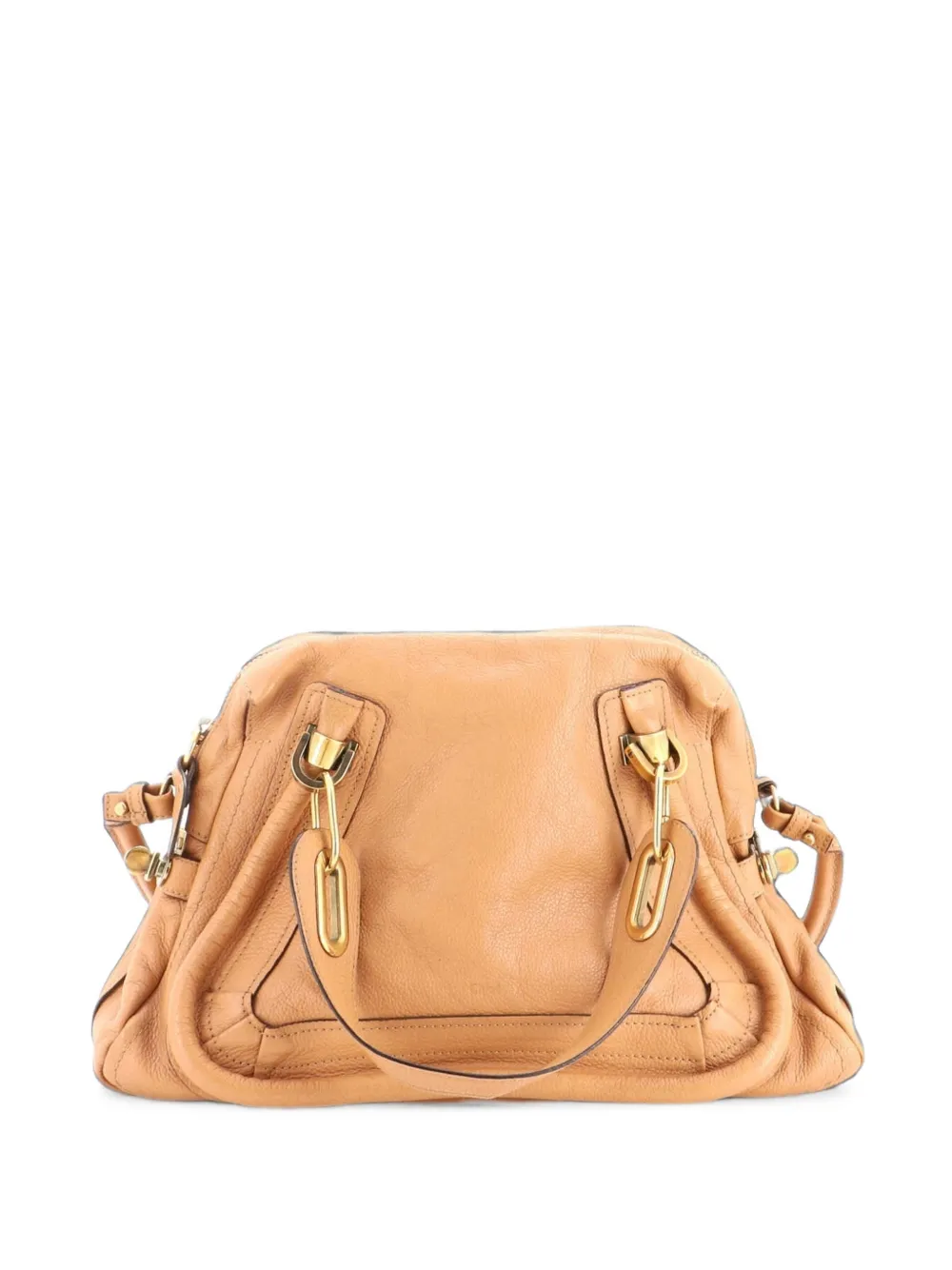 Chloé Pre-Owned Paraty Top Handle Bag Leather Medium satchel - Nude