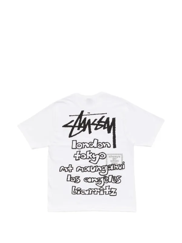 Stüssy x Always World Tour t-shirt | White | FARFETCH