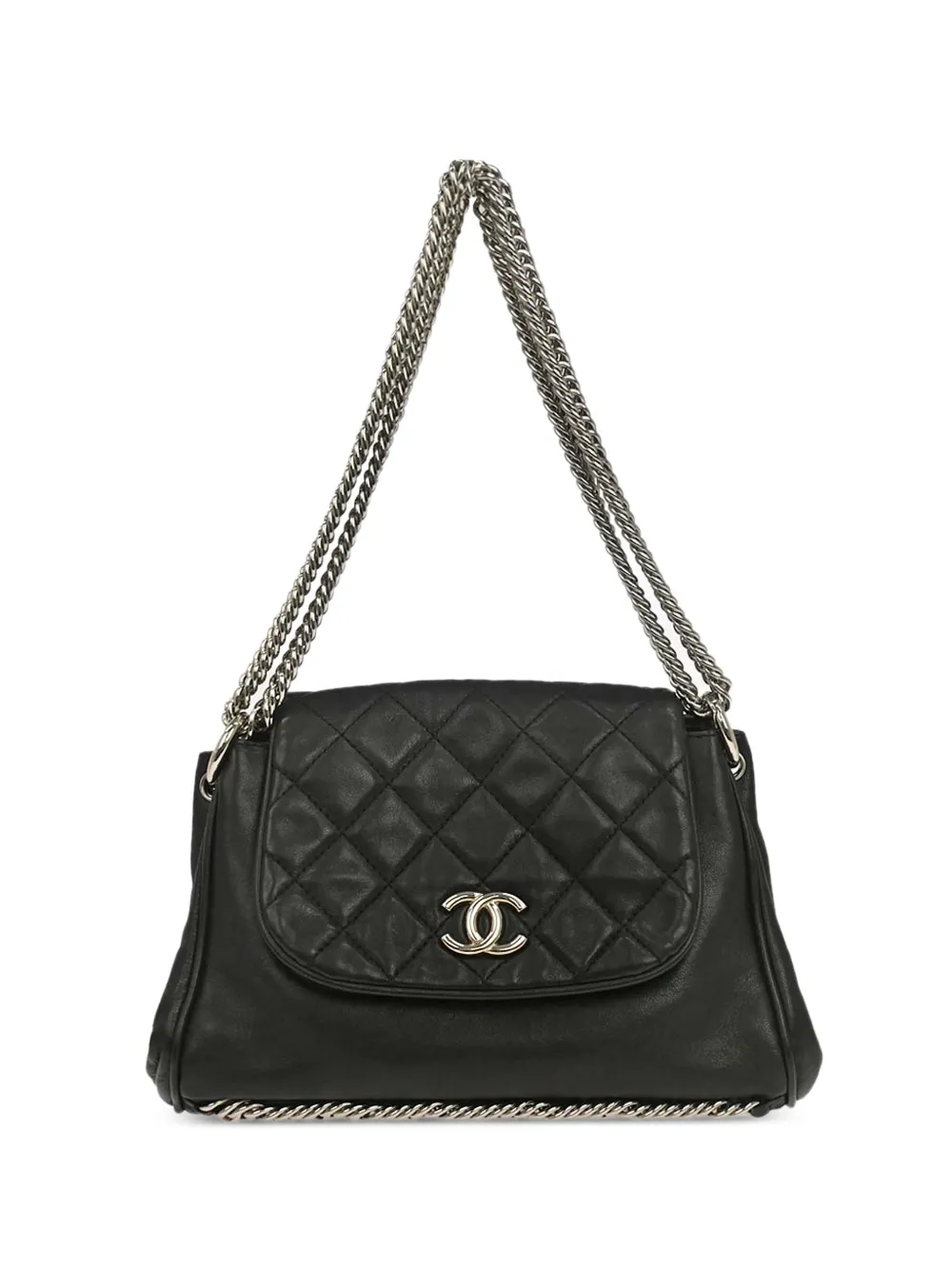 CHANEL Pre-Owned Borsa a spalla Accordion Flap 2008 - Nero