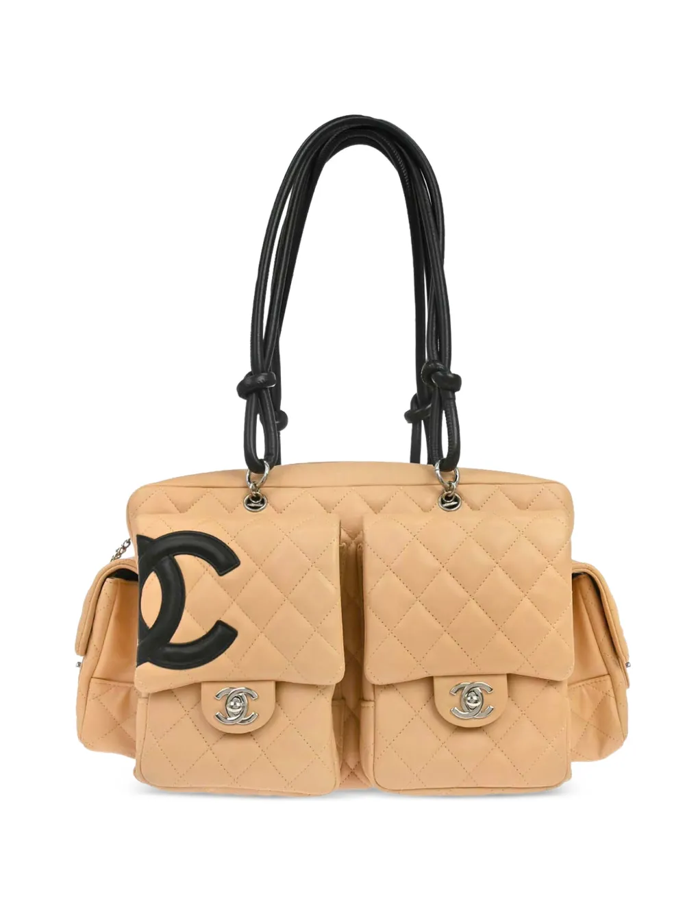 CHANEL Pre-Owned 2005 Cambon Ligne Reporter Schultertasche - Nude
