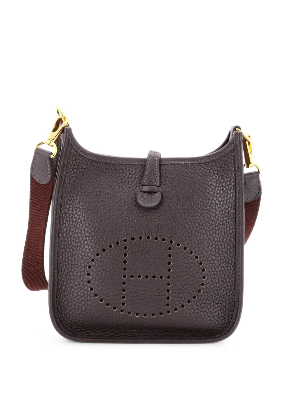 Hermès Pre-Owned Borsa a tracolla Evelyne Gen III TPM in pelle Clemence - Marrone