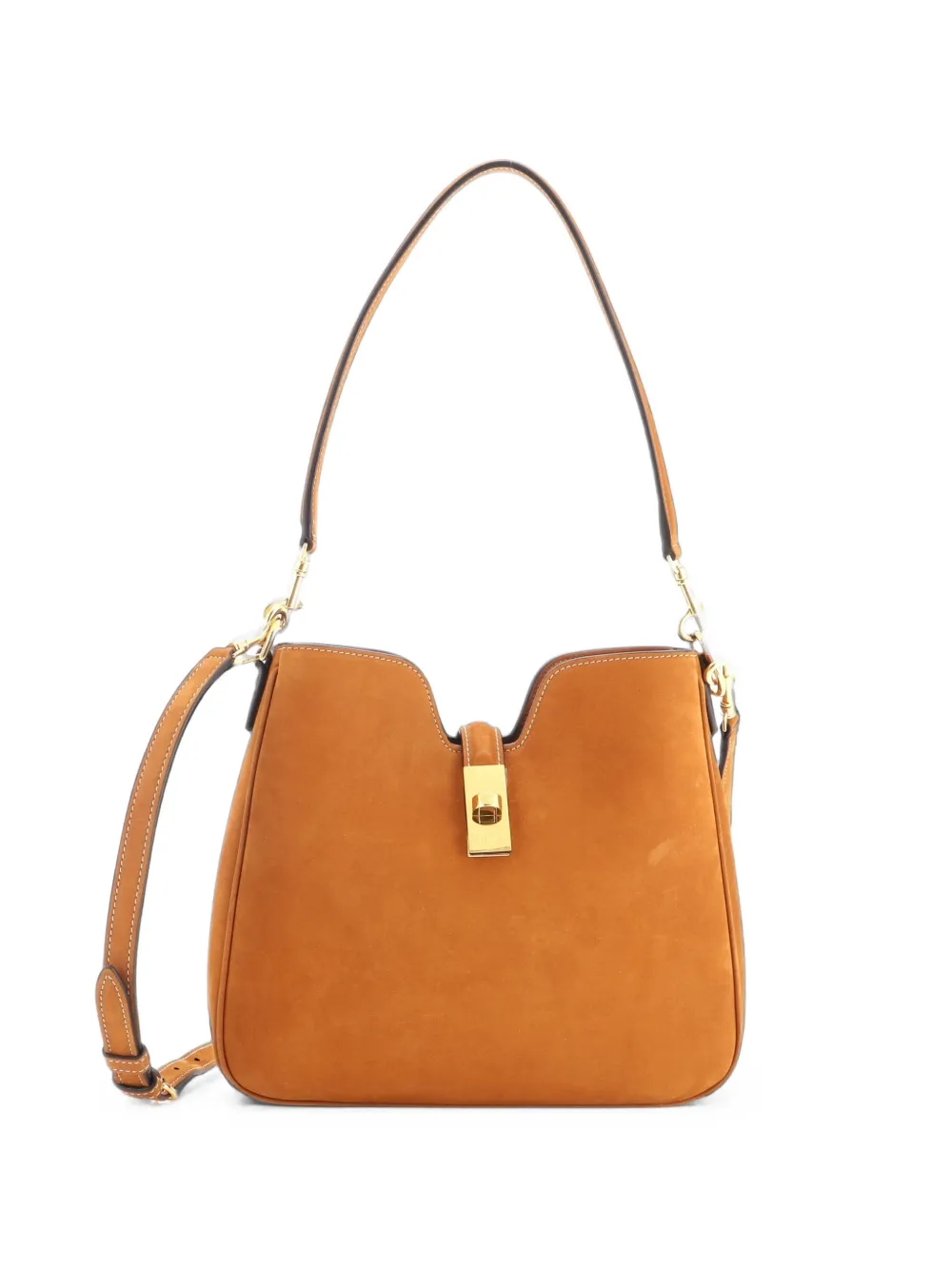 Celine Pre-Owned Camille 16 Soft Shoulder Bag Nubuck Small crossbody bag - Marrone