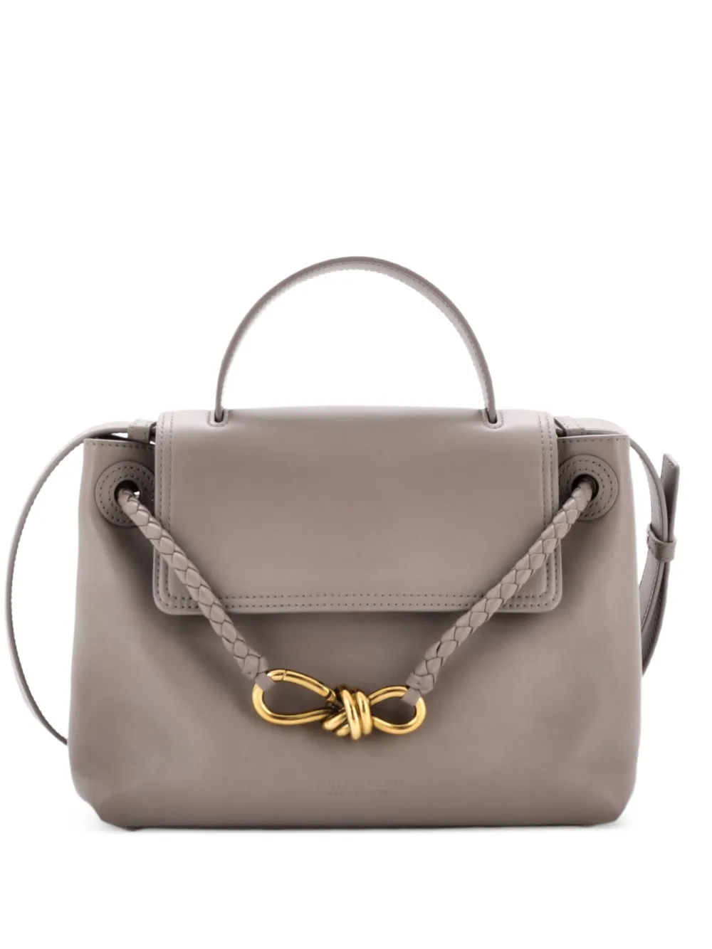 Bottega Veneta Pre-Owned Mittelgroße Ciao Ciao Satchel-Tasche aus Leder mit Intrecciato-Detail - Grau