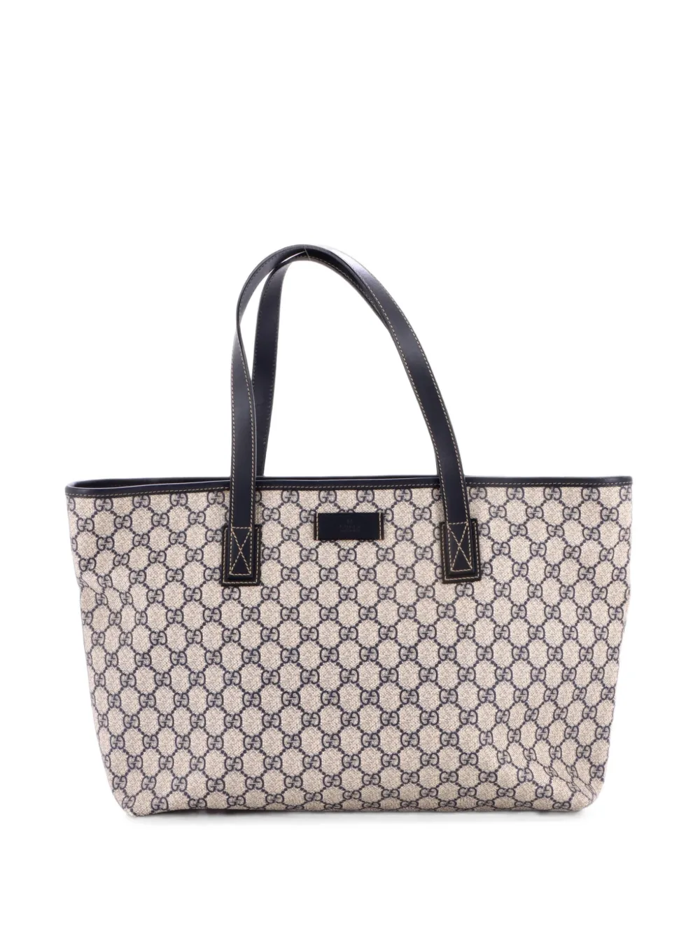 Gucci Pre-Owned Plus GG Coated Canvas with Leather Medium tote bag - Blu