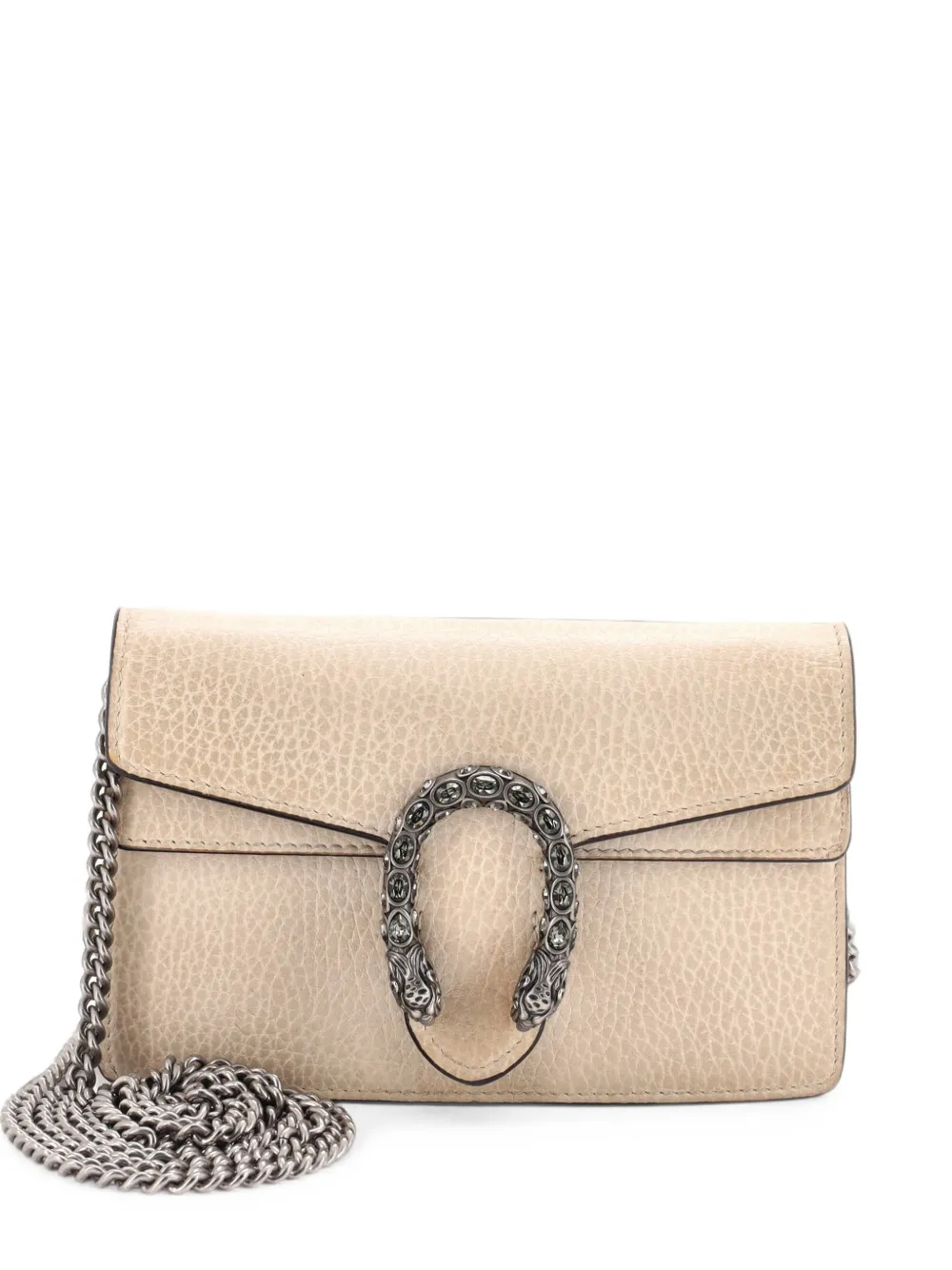 Gucci Pre-Owned Clutch Dionysus super mini in pelle - Toni neutri