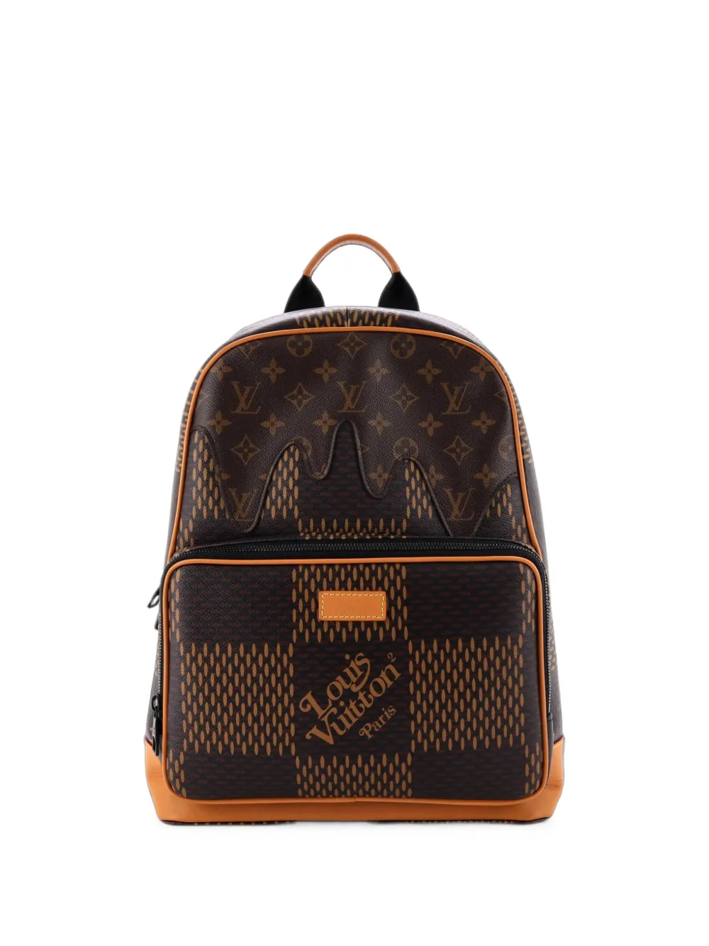 Louis Vuitton Pre-Owned Nigo Campus Limited Edition Giant Damier and Monogram Canvas backpack - Marrone