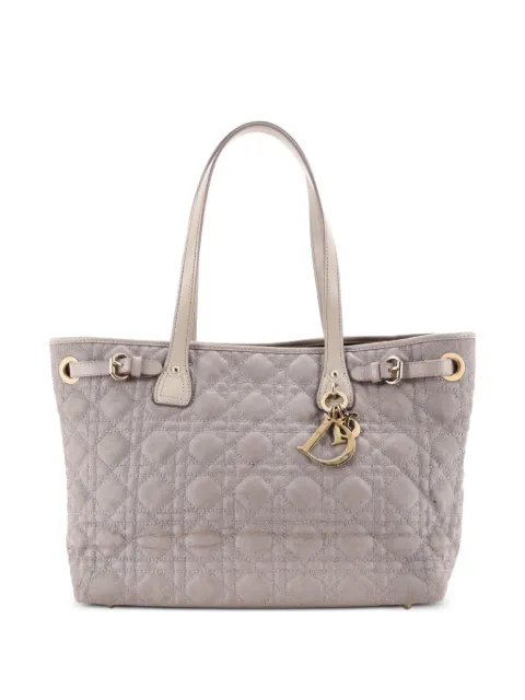 Christian Dior Pre-Owned Panarea Cannage Quilt Canvas Small tote bag