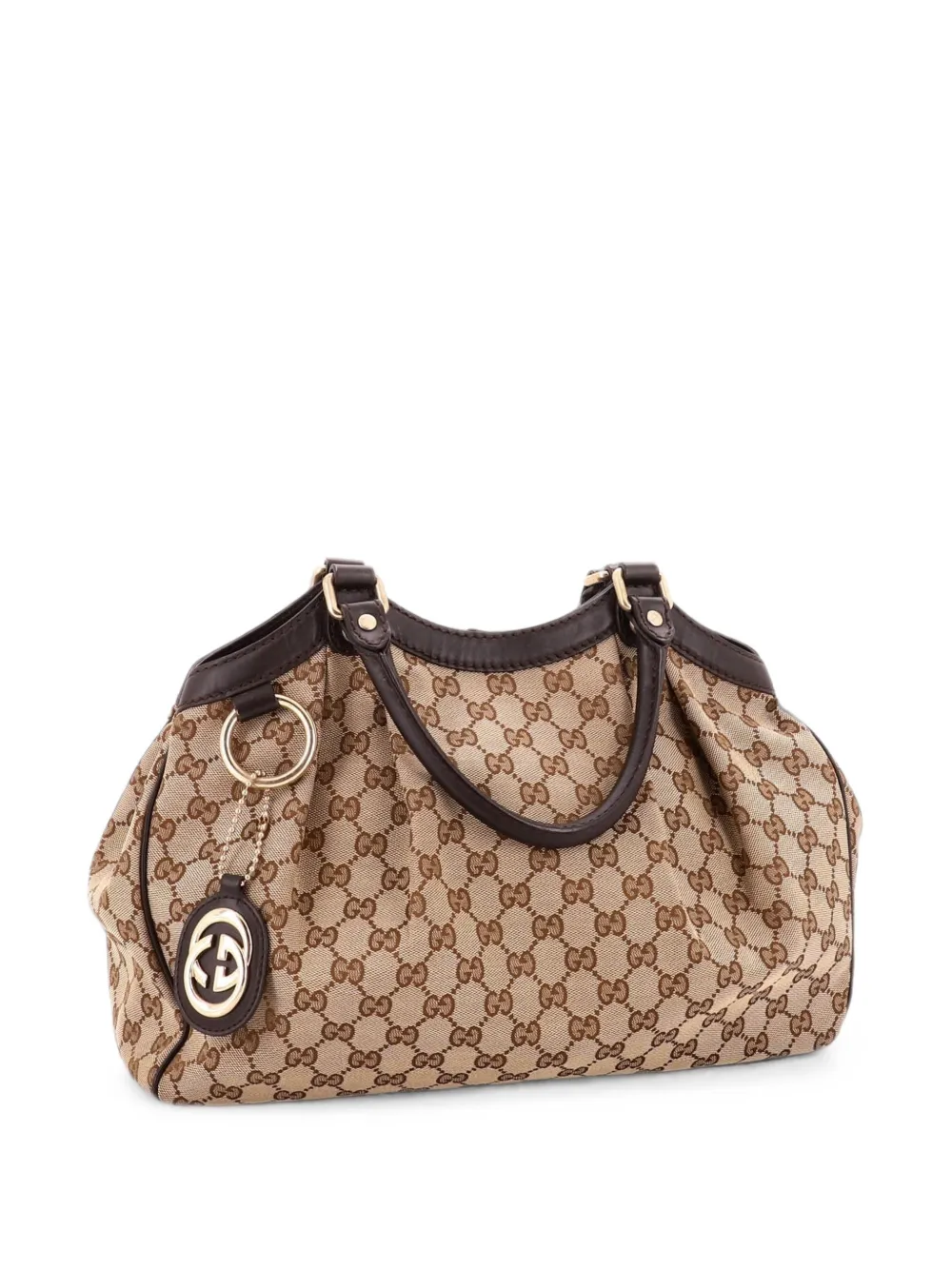 Gucci Pre-Owned Sukey GG Canvas with Leather Medium tote bag - Marrone