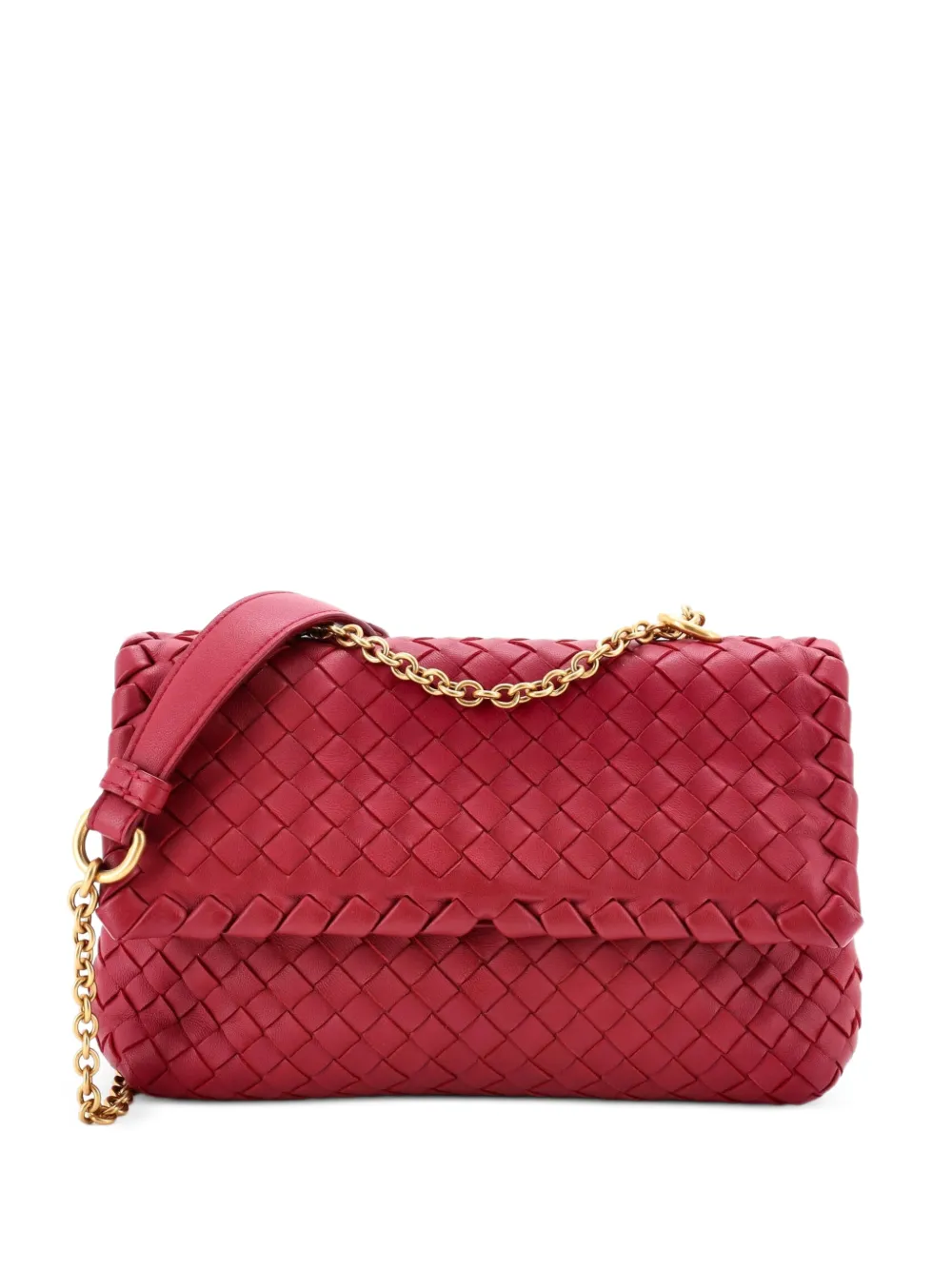 Bottega Veneta Pre-Owned Kleine Olimpia Umhängetasche aus Nappaleder - Rosa