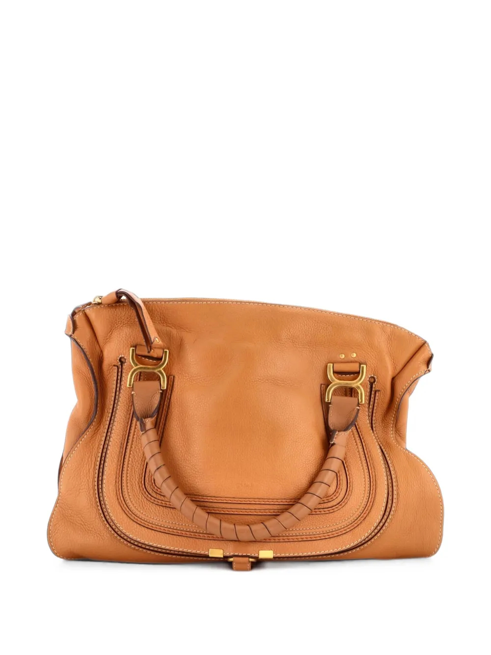 Chloé Pre-Owned Marcie Leather Large shoulder bag - Marrone