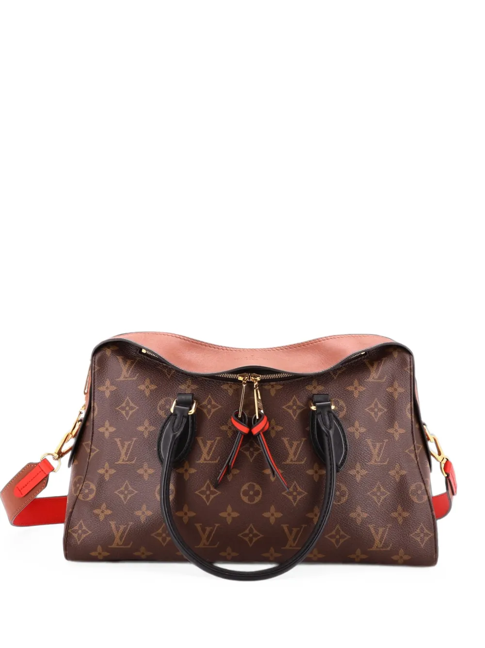 Louis Vuitton Pre-Owned Tuileries Handbag Monogram Canvas with Leather satchel - Marrone