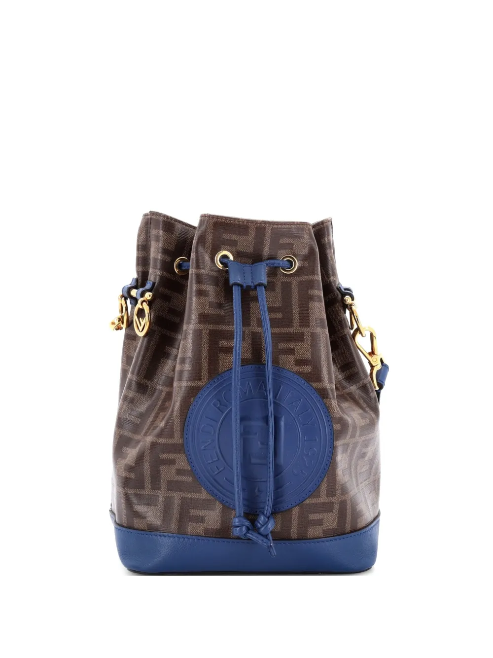 Fendi Pre-Owned petit sac seau Mon Trésor en toile enduite Zucca - Bleu Fendi Pre-Owned petit sac seau Mon Trésor en toile enduite Zucca - Bleu