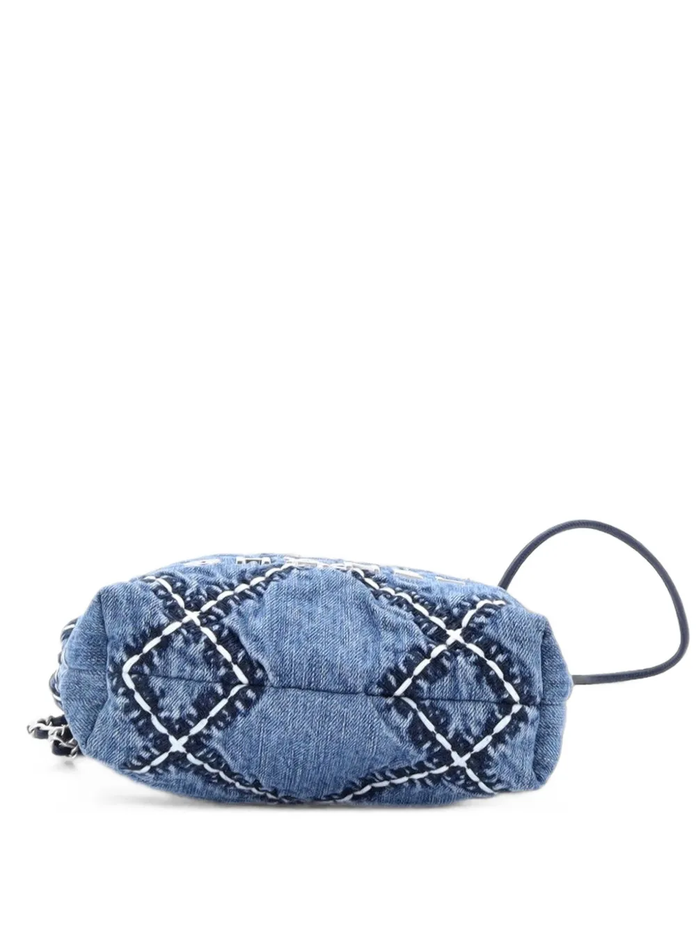 CHANEL Pre-Owned Mini Stepptasche aus Denim 22cm - Blau