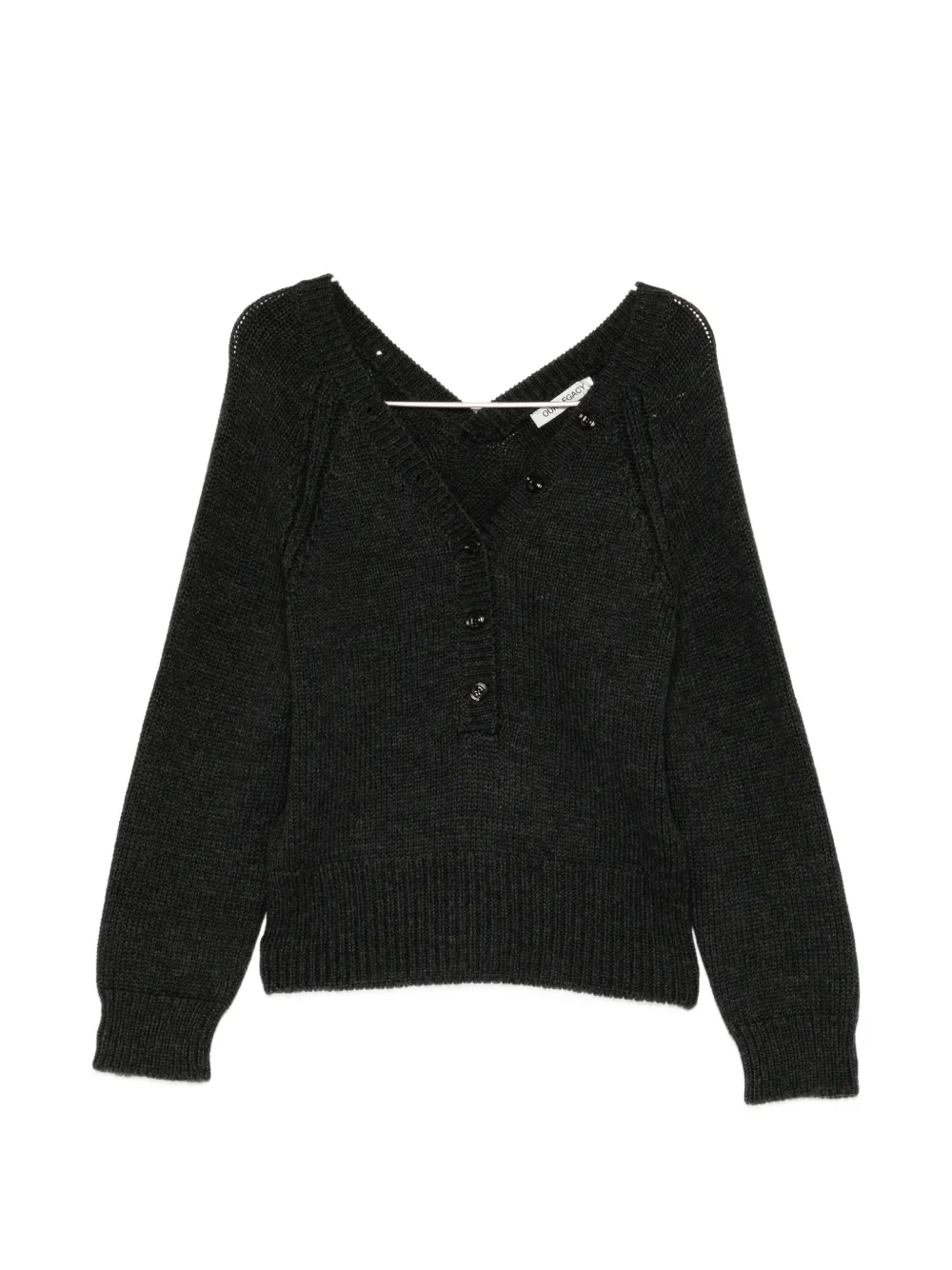 Our Legacy Country Henley Cardigan In ブラック