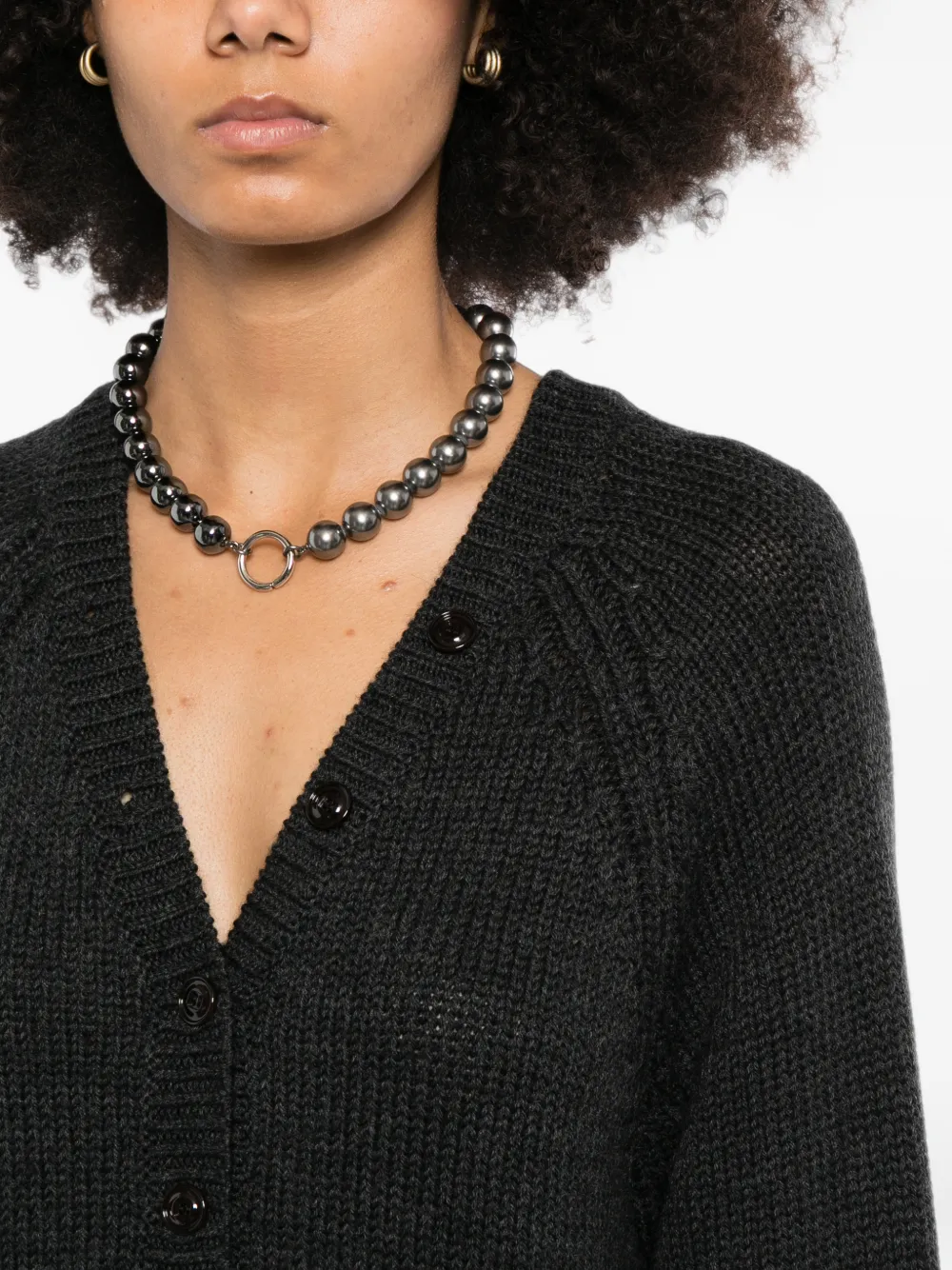 OUR LEGACY Country Henley trui Zwart
