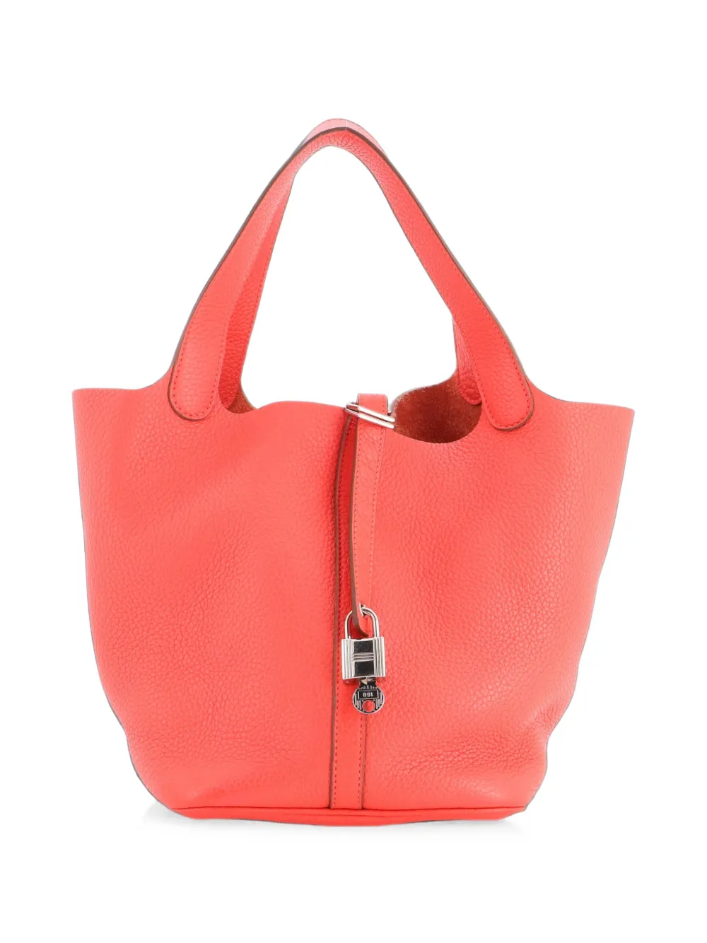 Hermès Pre-Owned Borsa a secchiello Picotin Lock MM in pelle Clemence - Rosso