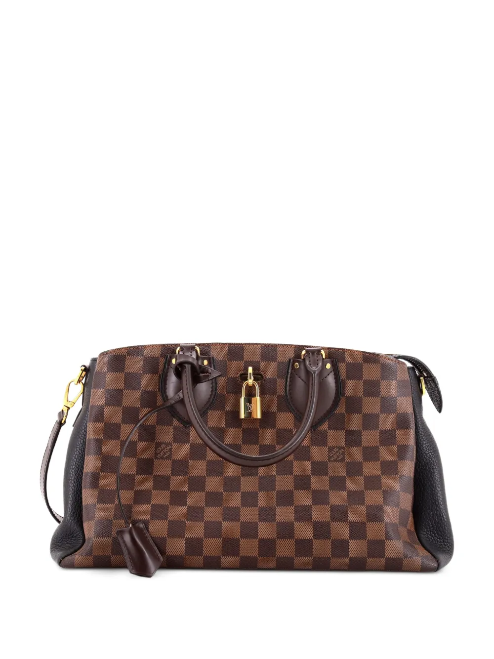 Louis Vuitton Pre-Owned Borsa a tracolla Normandy in pelle e tela Damier - Marrone
