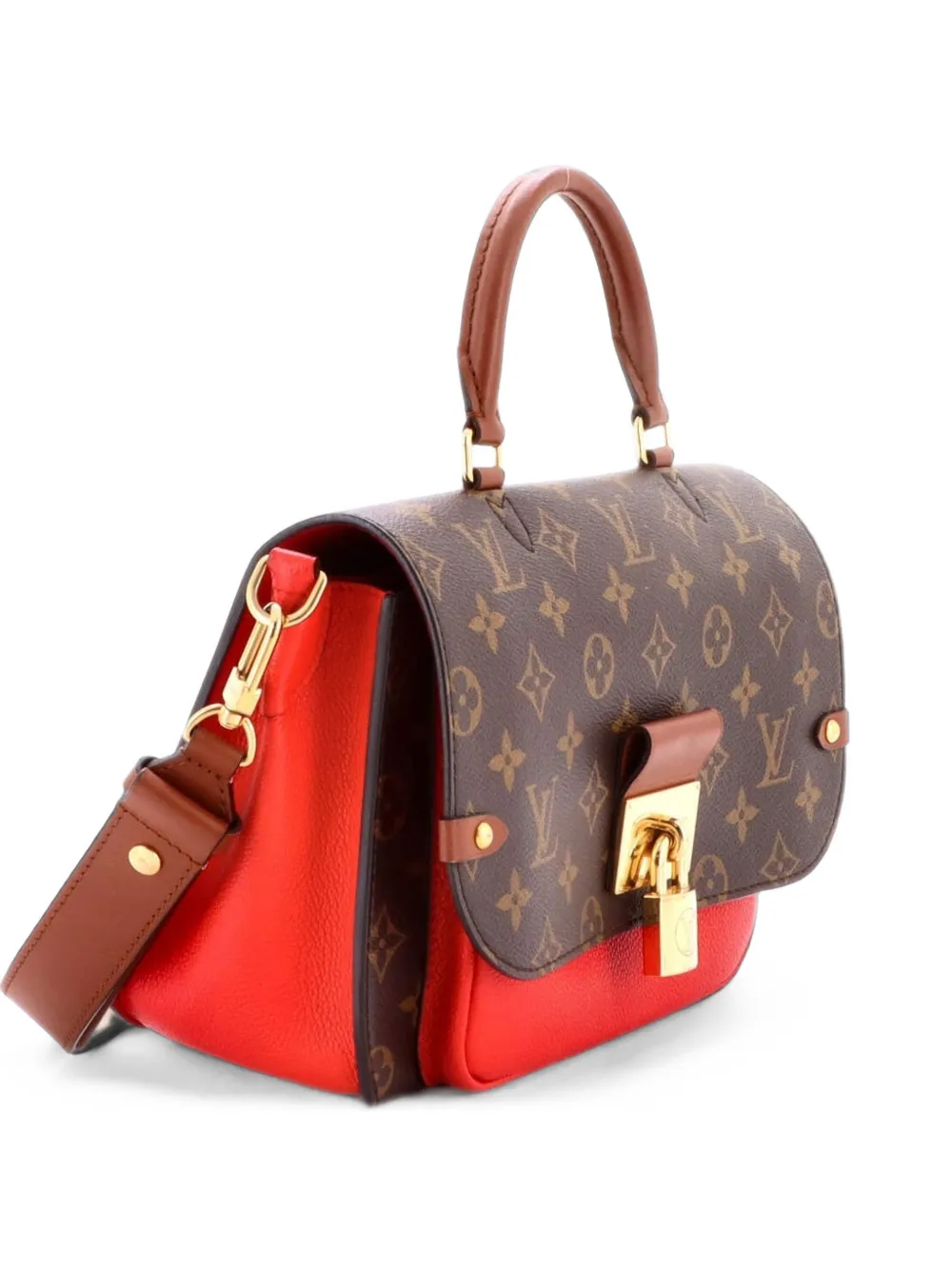 Louis Vuitton Pre-Owned Vaugirard Handbag Monogram Canvas with Leather satchel - Rosso