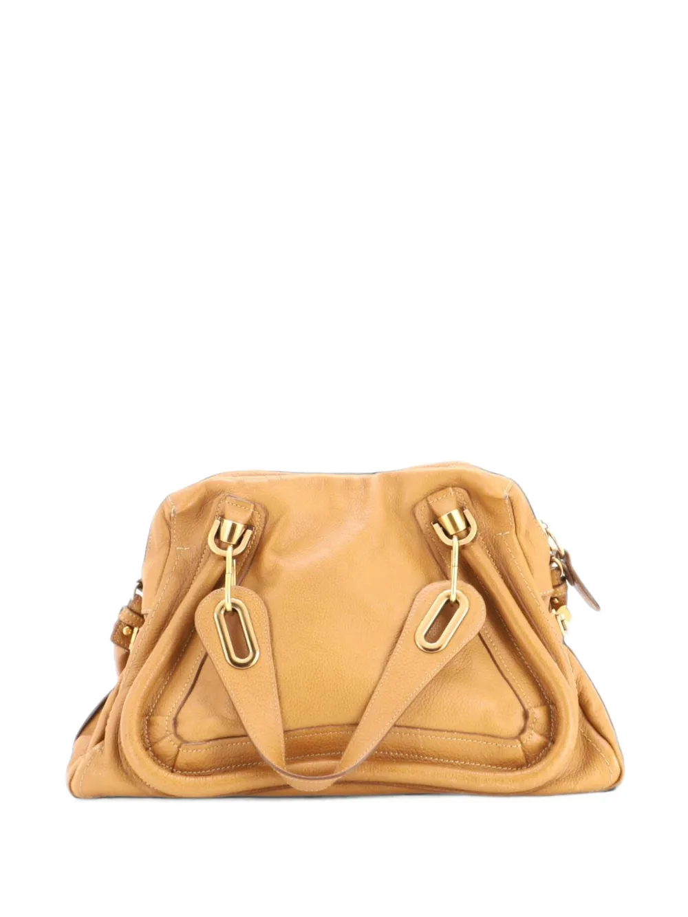 Chloé Pre-Owned Mittelgroße Paraty Handtasche aus gestepptem Leder - Braun