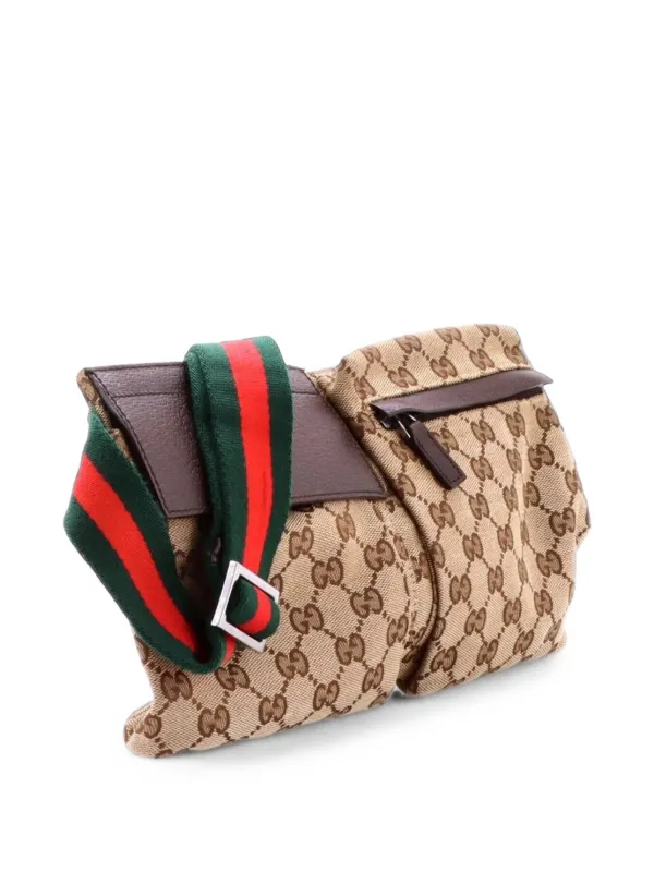 Gucci Pre-Owned ヴィンテージ GGキャンバス＆レザー ベルトバッグ