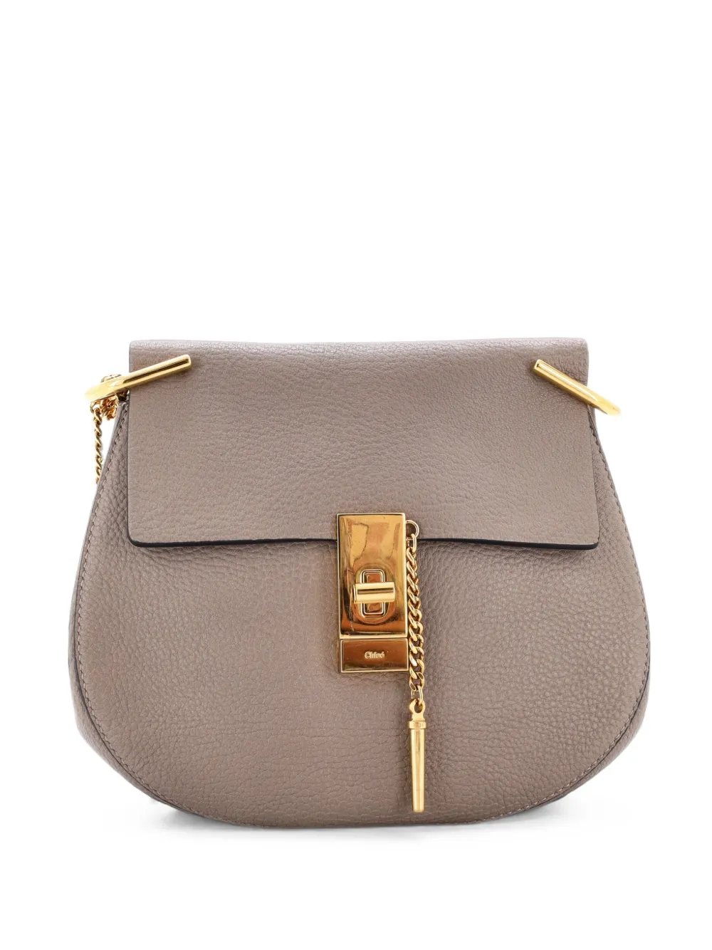 Chloé Pre-Owned Borsa a tracolla Drew media in pelle - Grigio