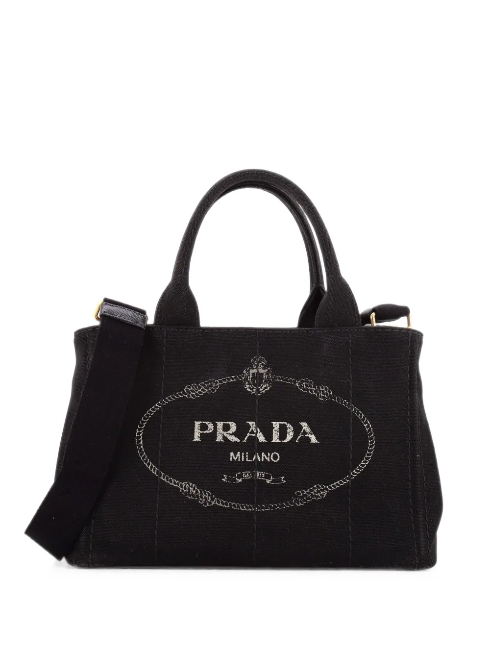 Prada Pre-Owned Canapa Canvas Mini tote bag - Nero