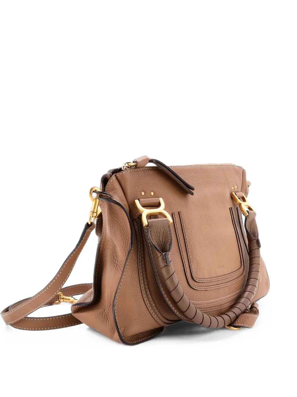 Chloé Pre-Owned Mittelgroße Marcie Satchel-Tasche - Braun