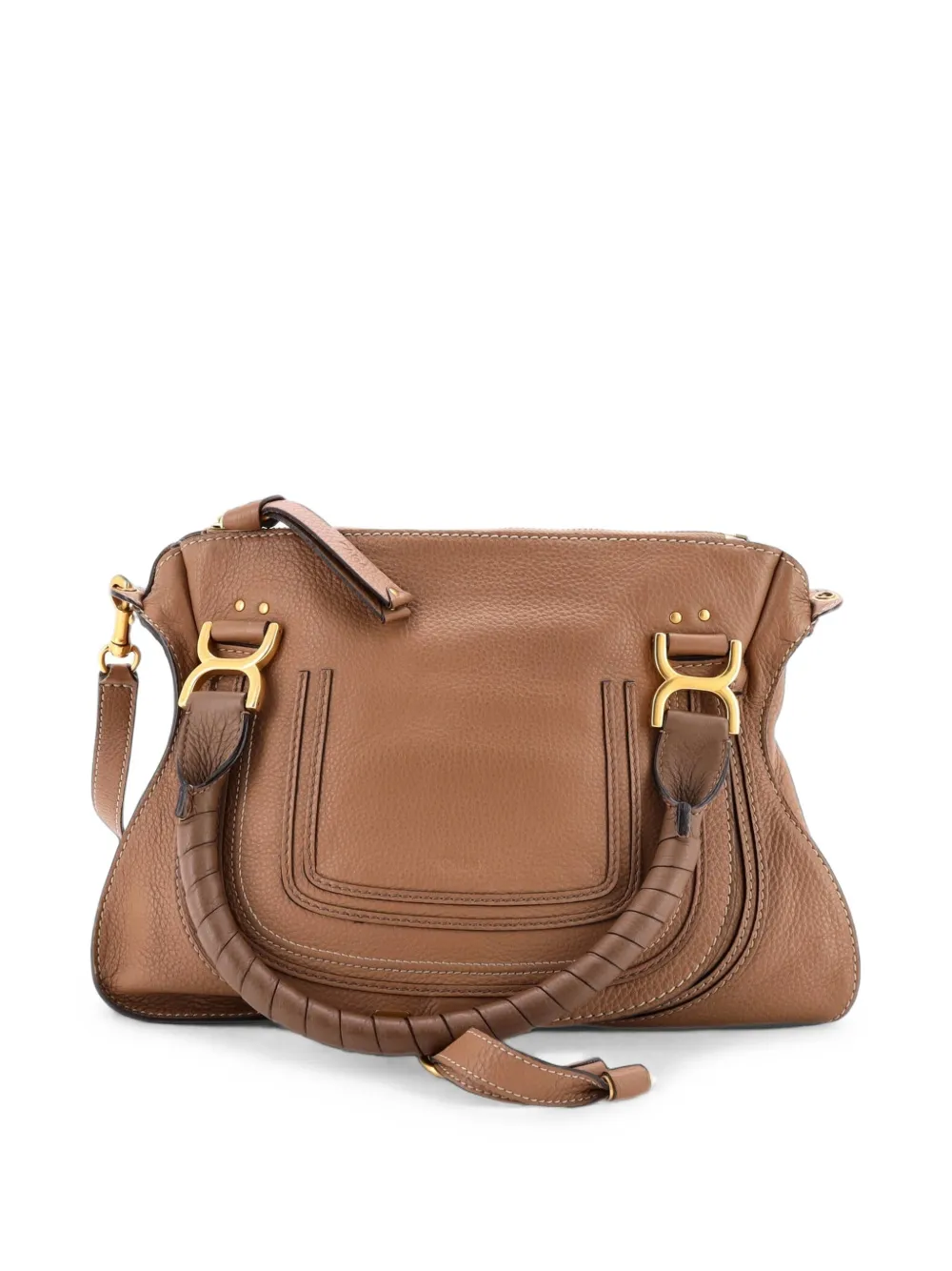 Chloé Pre-Owned Borsa a tracolla Marcie media in pelle - Marrone
