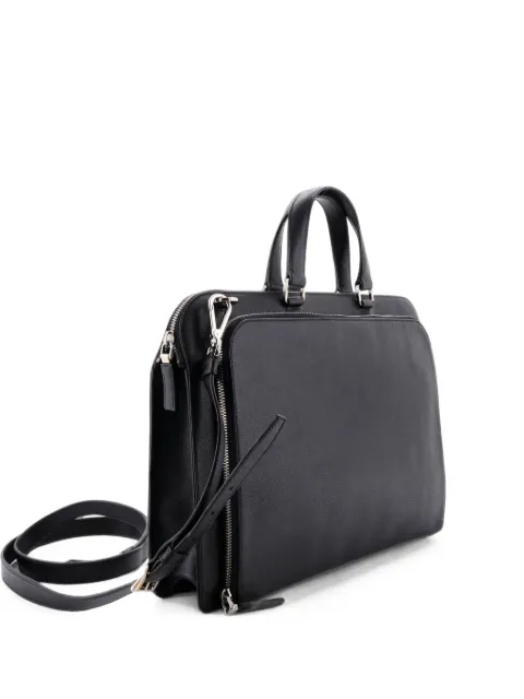 Prada Pre-Owned Travel Briefcase Saffiano Leather Tall business bag
