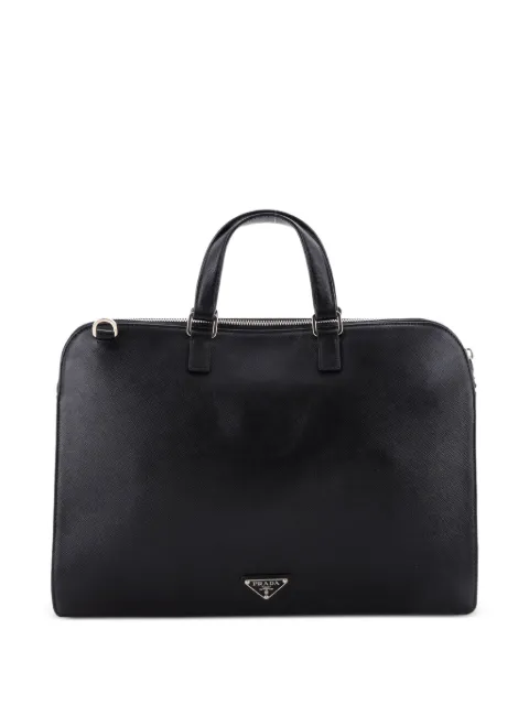 Prada Pre-Owned Travel Briefcase Saffiano Leather Tall business bag