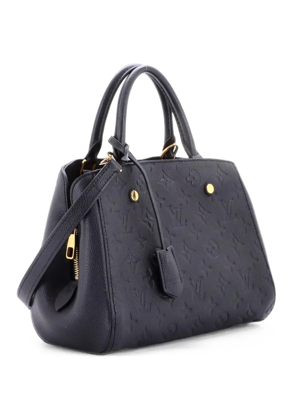 Louis Vuitton Pre-Owned Montaigne Handbag Monogram Empreinte Leather BB satchel - Nero