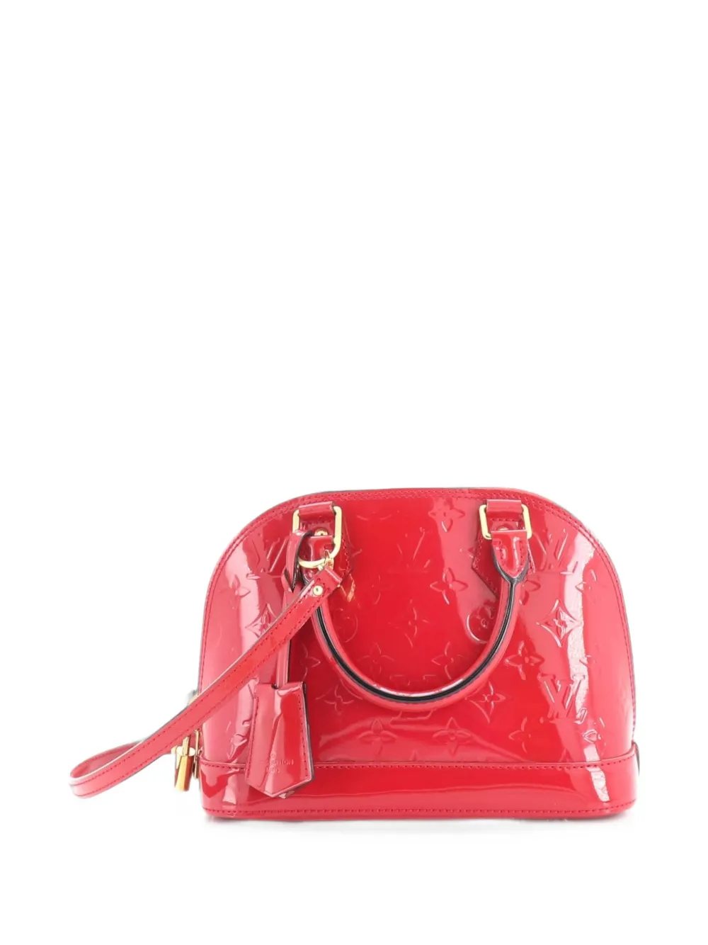 Louis Vuitton Pre-Owned Alma Handbag Monogram Vernis BB shoulder bag - Rosso