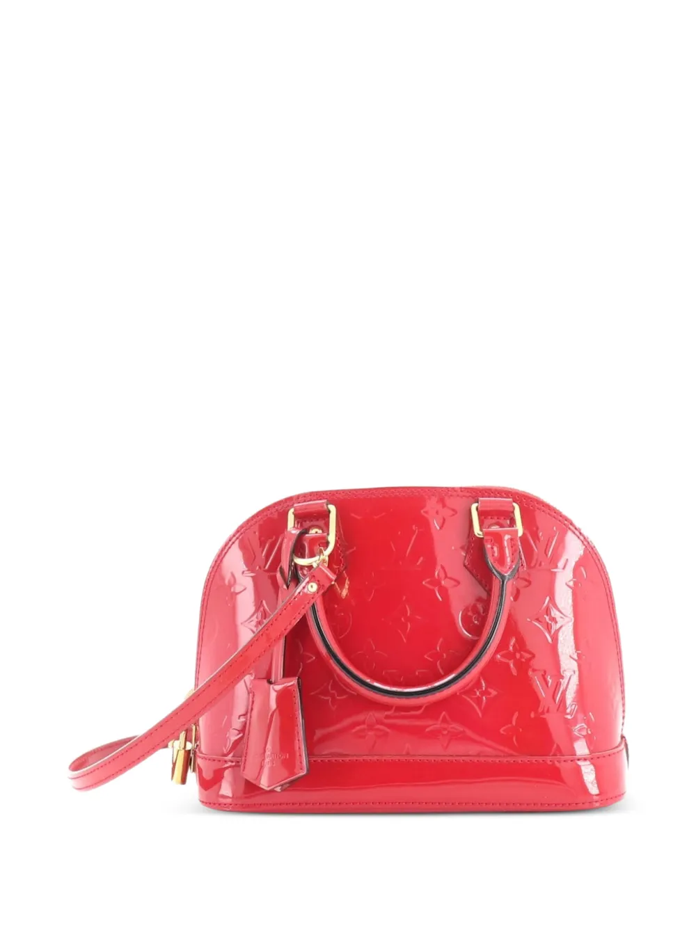 Louis Vuitton Pre-Owned Alma Handbag Monogram Vernis BB shoulder bag - Rosso