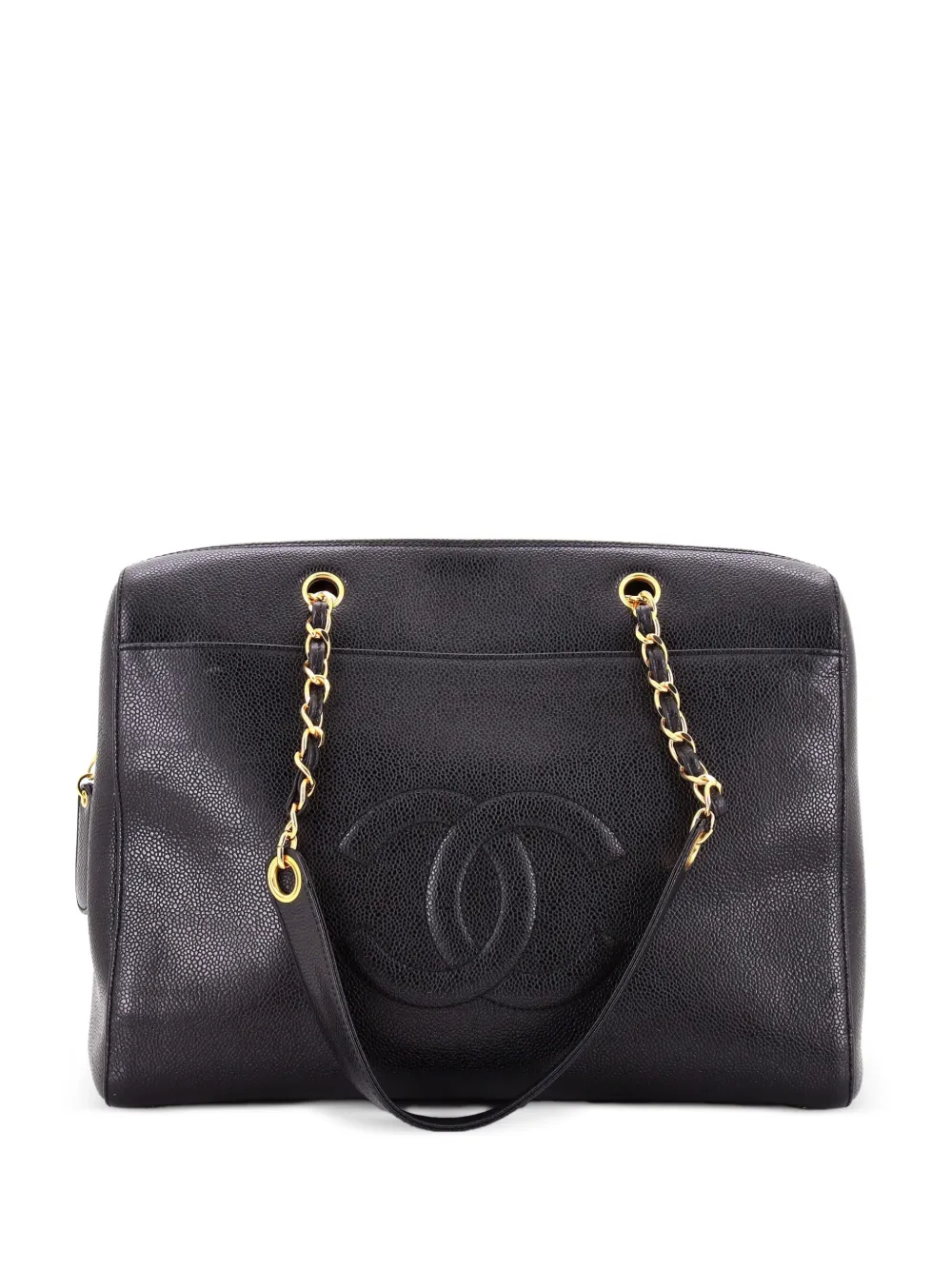 CHANEL Pre-Owned Timeless Zip Tote Caviar Medium shoulder bag - Black