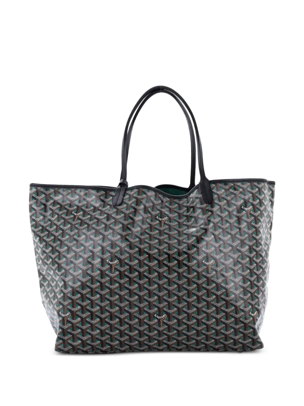 Goyard Pre-Owned Borsa tote Saint Louis Claire Voie GM in tela cerata - Nero