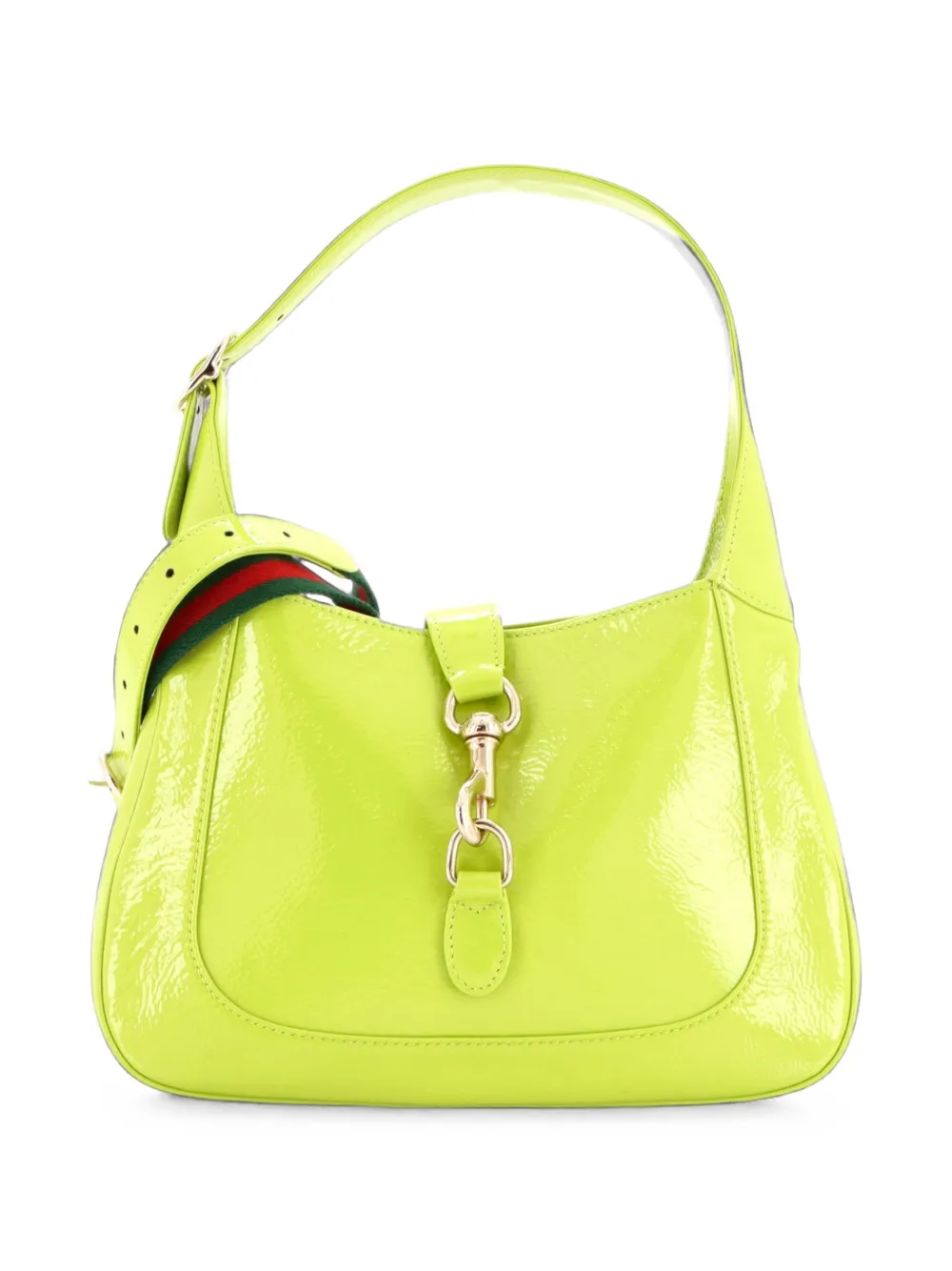 Gucci Pre-Owned Kleine Jackie 1961 Beuteltasche aus Lackleder - Grün
