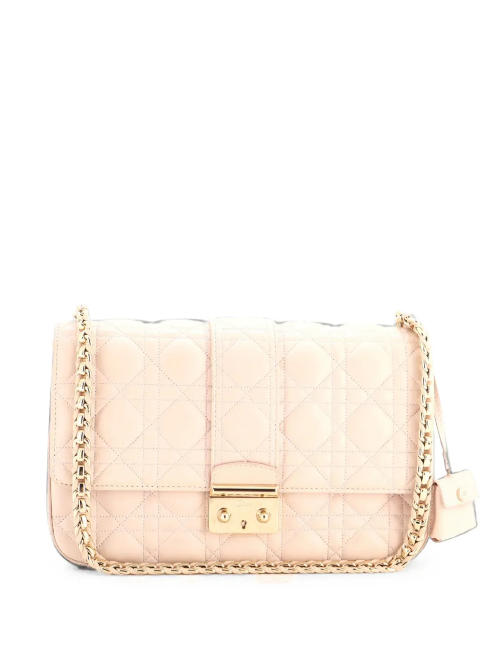 Christian Dior Pre-Owned Miss Dior Flap Bag Cannage Quilt Lambskin Medium shoulder bag - Rosa