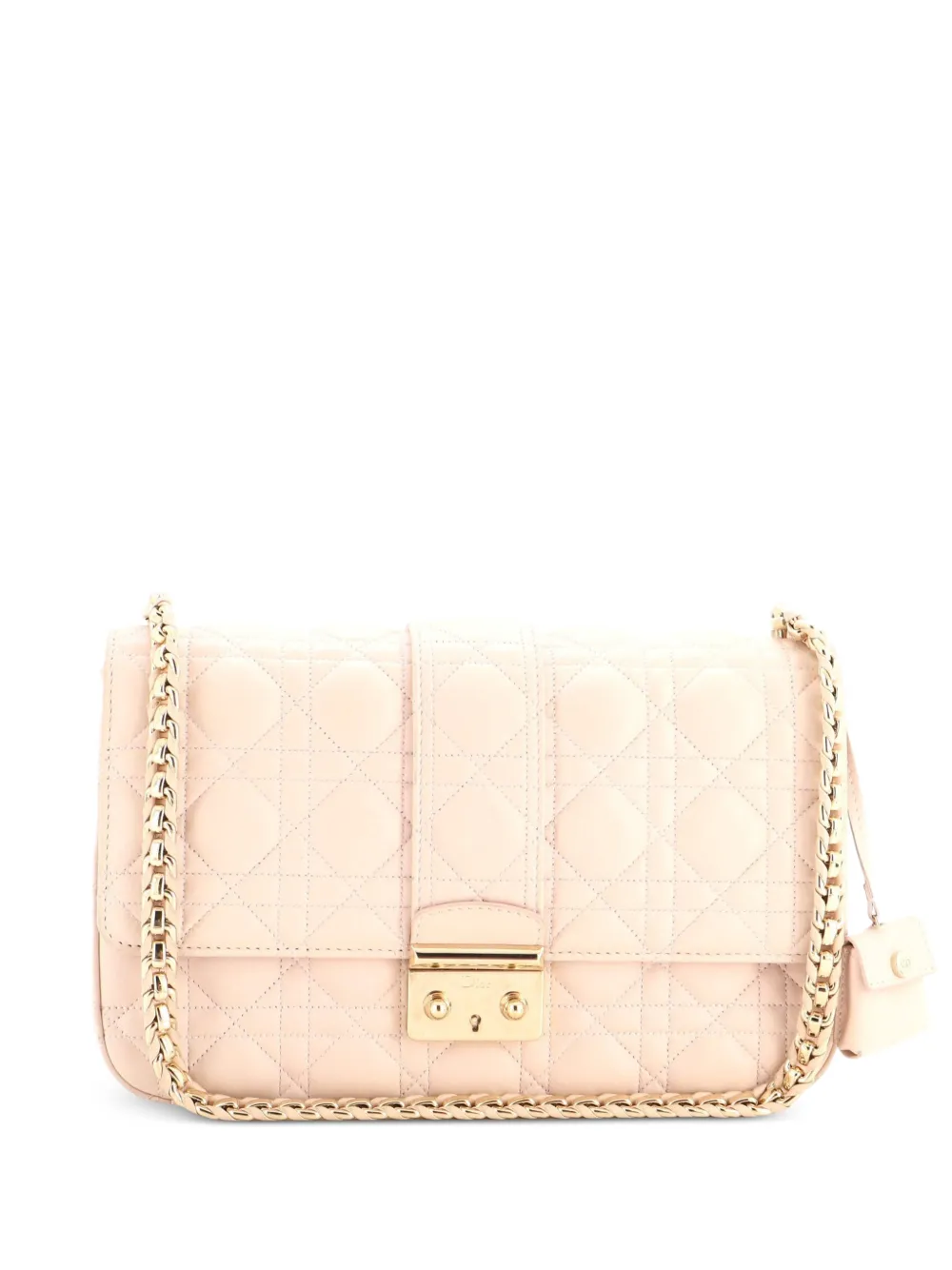 Christian Dior Pre-Owned Miss Dior Flap Bag Cannage Quilt Lambskin Medium shoulder bag - Rosa